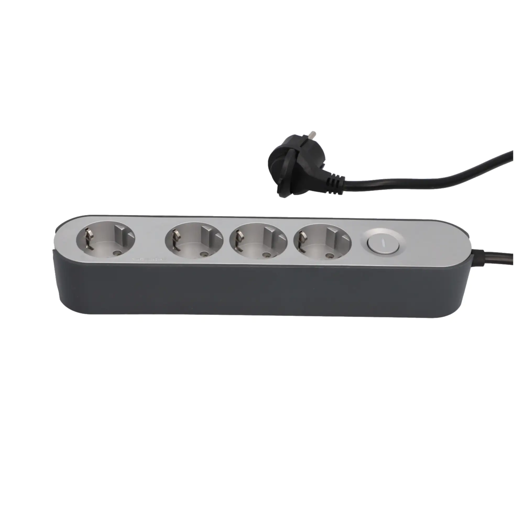 Unitec Steckdosenleiste Greenline 4-fach 1,8 m silber anthrazit