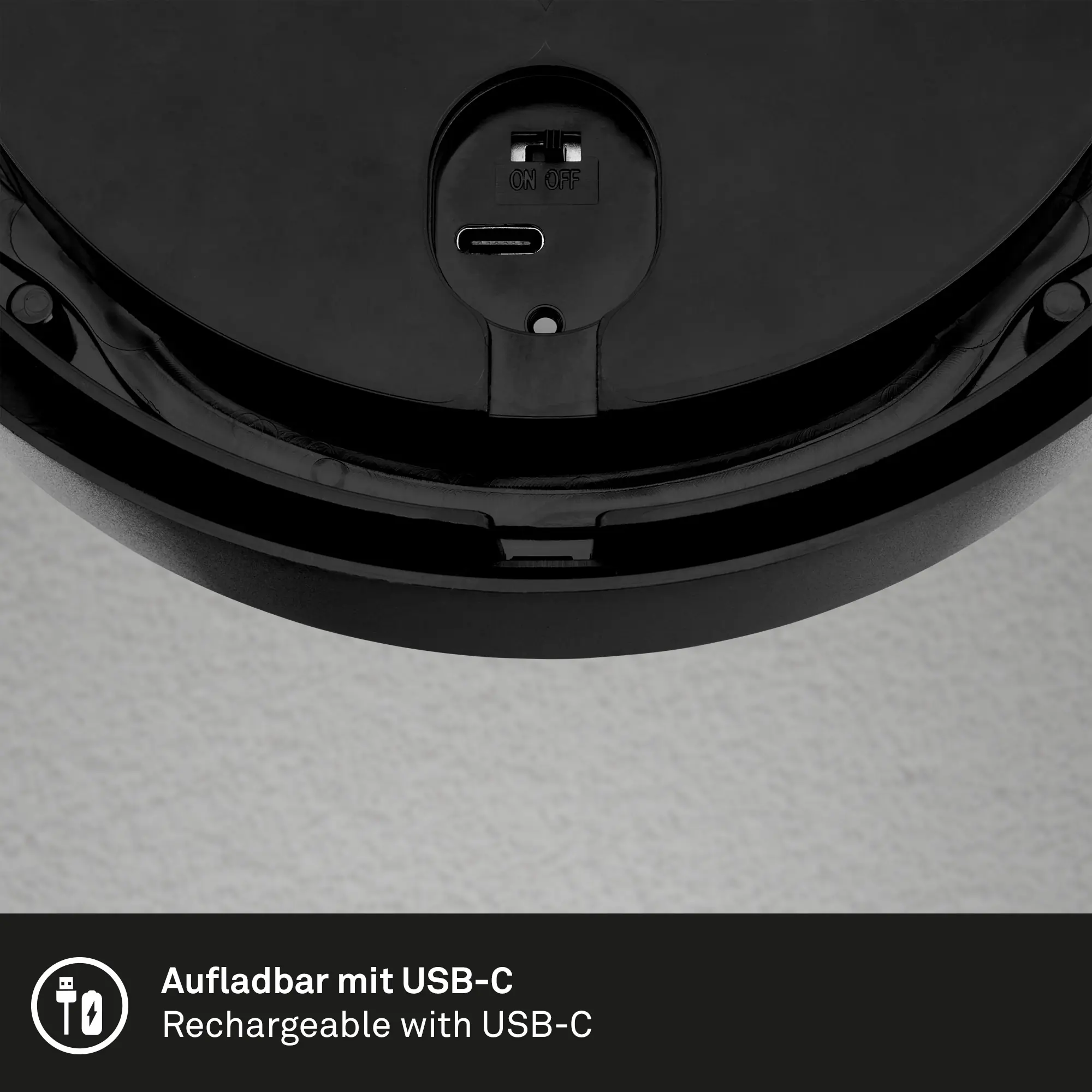 Briloner LED Außenwandleuchte Puni Akku 4W schwarz Sensor warmweiß