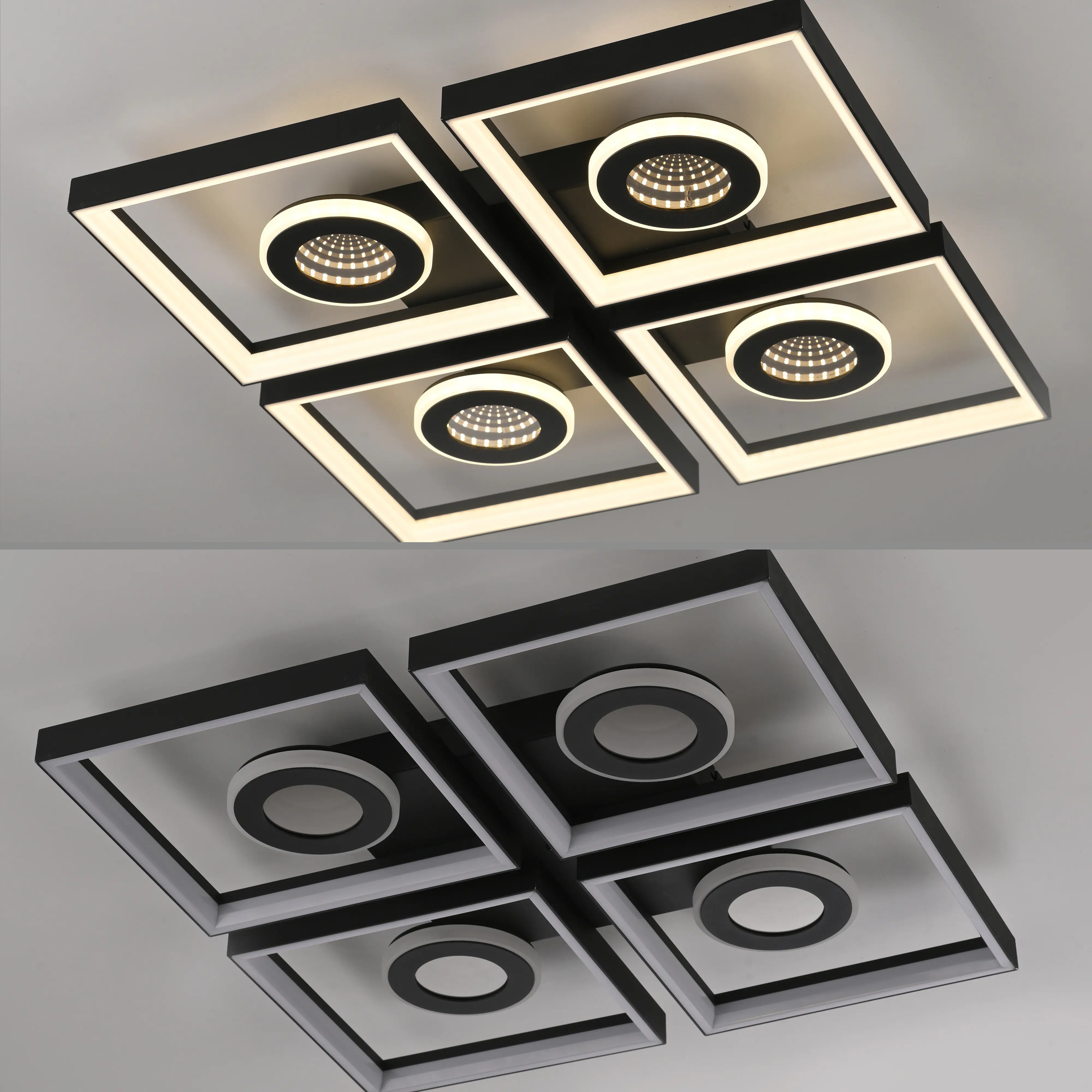 Paul Neuhaus LED Deckenleuchte Traforo 53 cm warmweiß-kaltweiß dimmbar 
