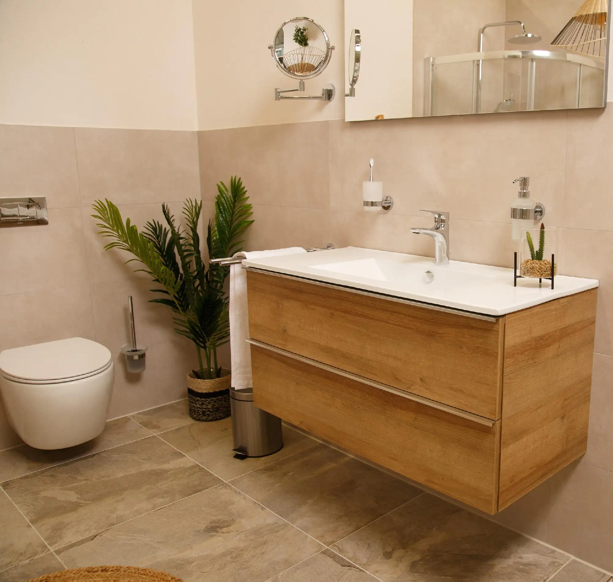 Primaster Wand WC spülrandlos Melina Tiefspüler weiß inkl. WC Sitz