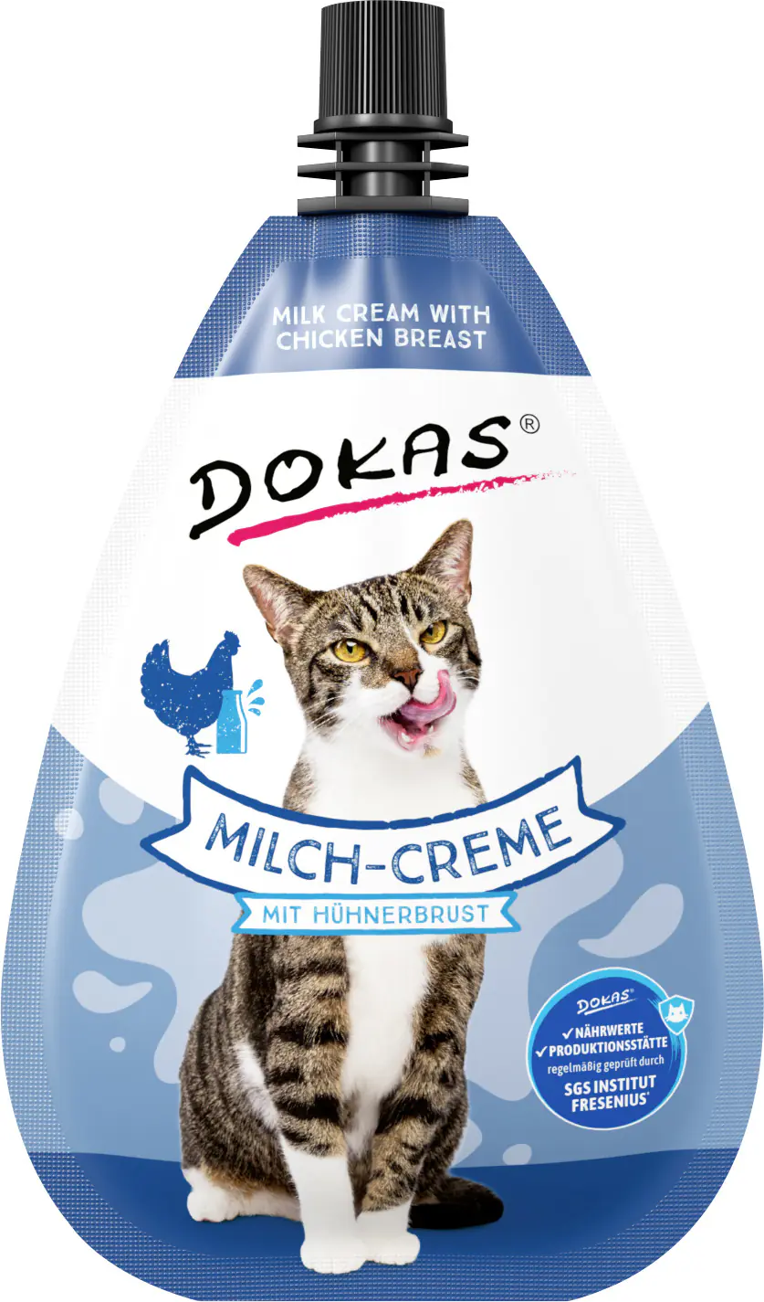 Dokas Milch-Creme mit Hühnerbrust 80 g (Katze)
