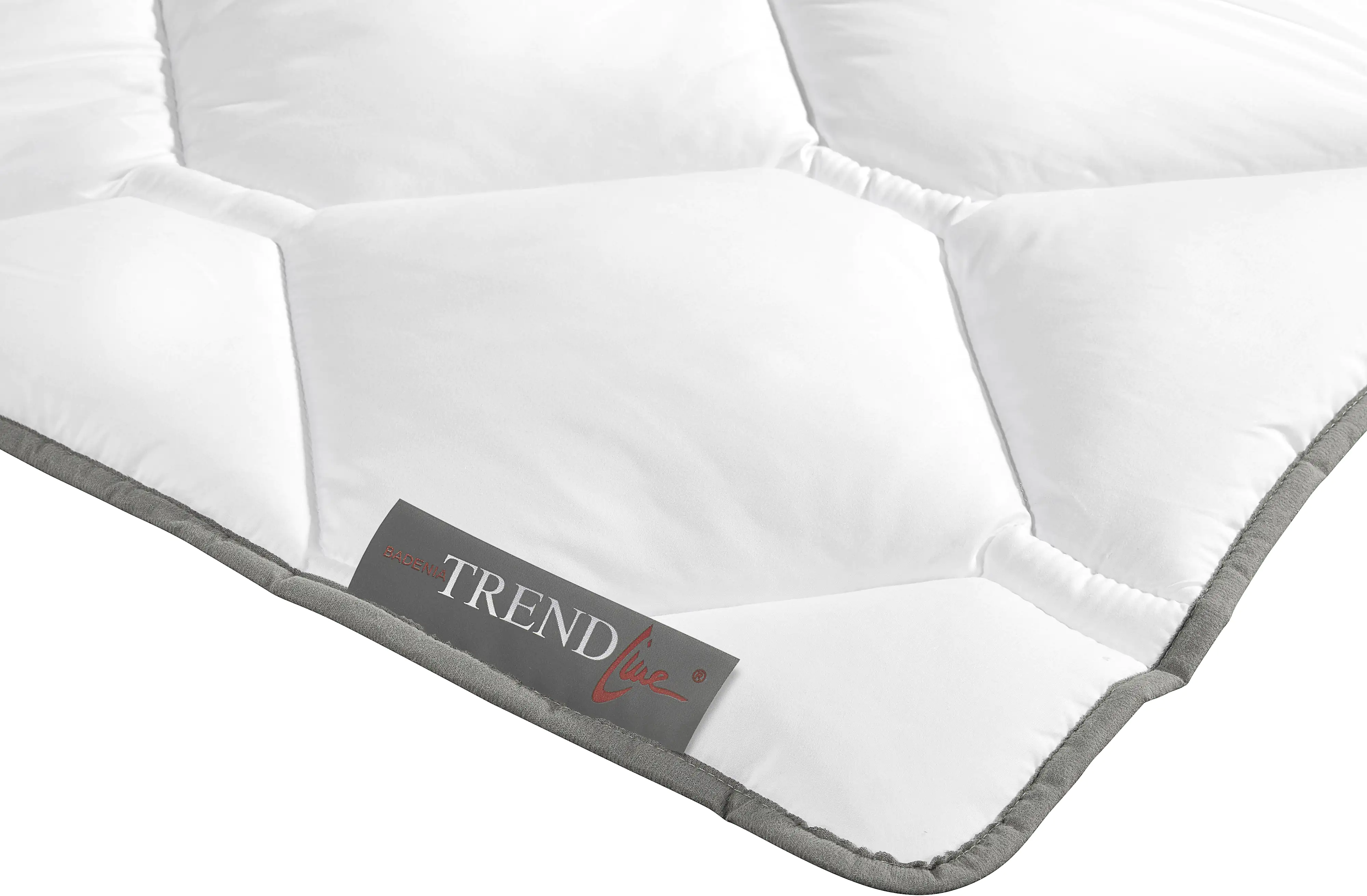 Badenia Trendline Steppbett Micro Mono weiß, 155 x 220 cm