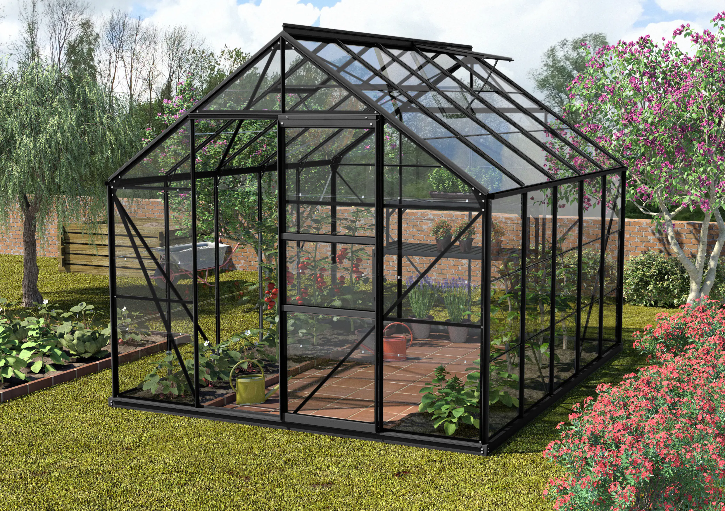 Vitavia Gewächshaus Merkur 8300 254 x 317 cm 3 mm ESG