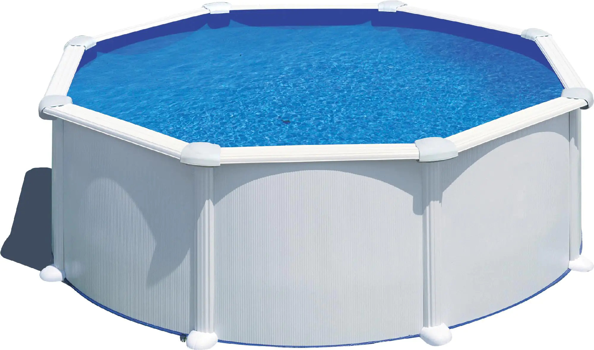 Gre Stahlwandpool Atlantis rund Ø 350 x 132 cm, weiß