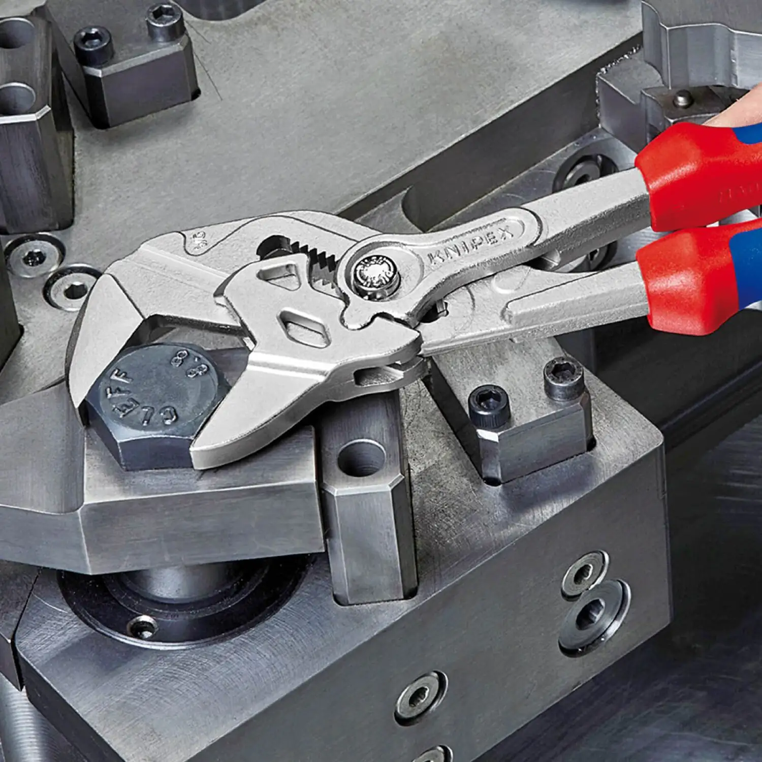 Knipex Zangenschlüssel vernickelt Mehrkomponenten-Hülle