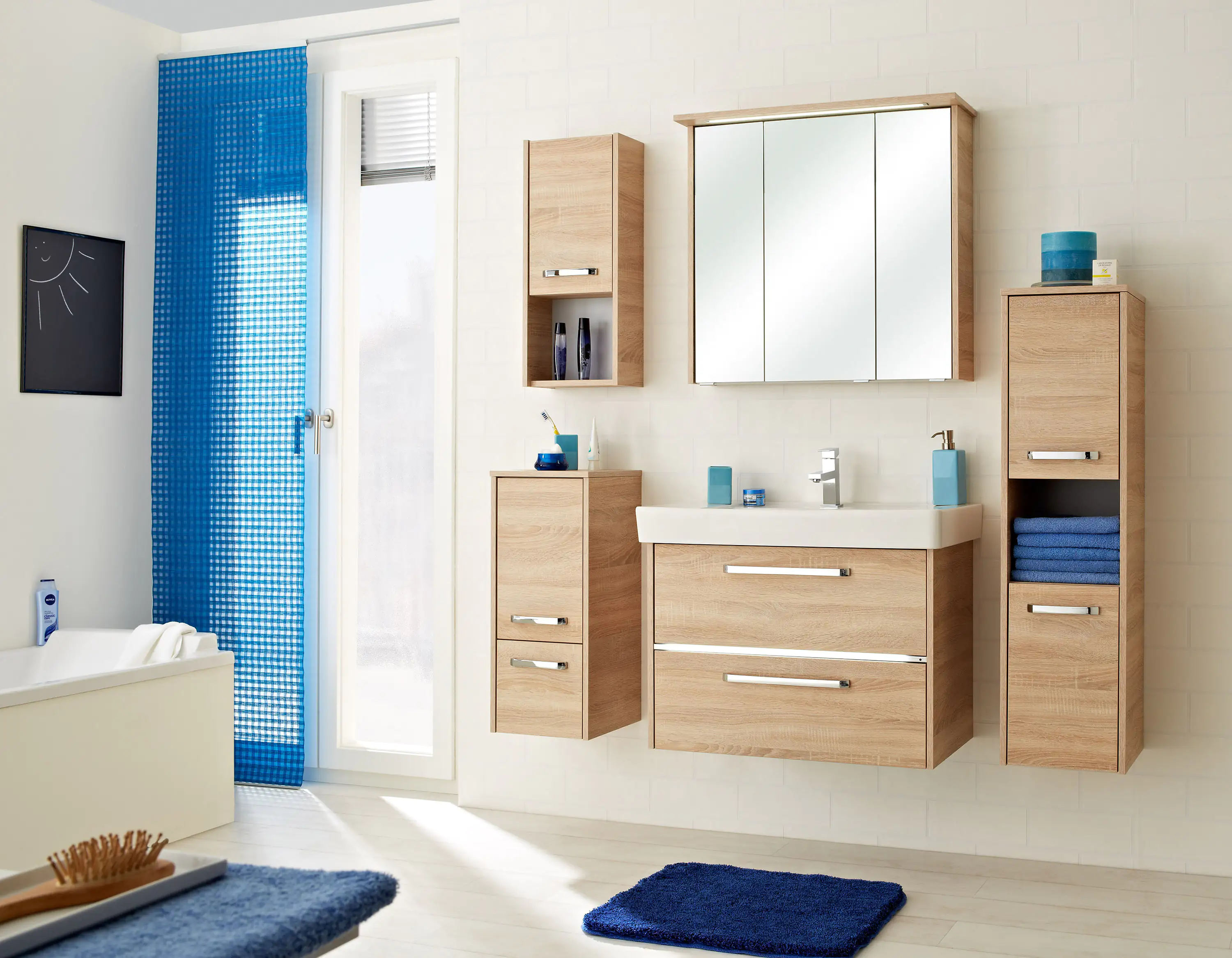 Primaster Keramikwaschbecken 80 cm Berlin weiß