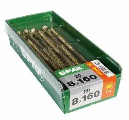 Spax Holzbauschrauben 8 x 160 mm T40 Teilgewinde - 20 Stk. 