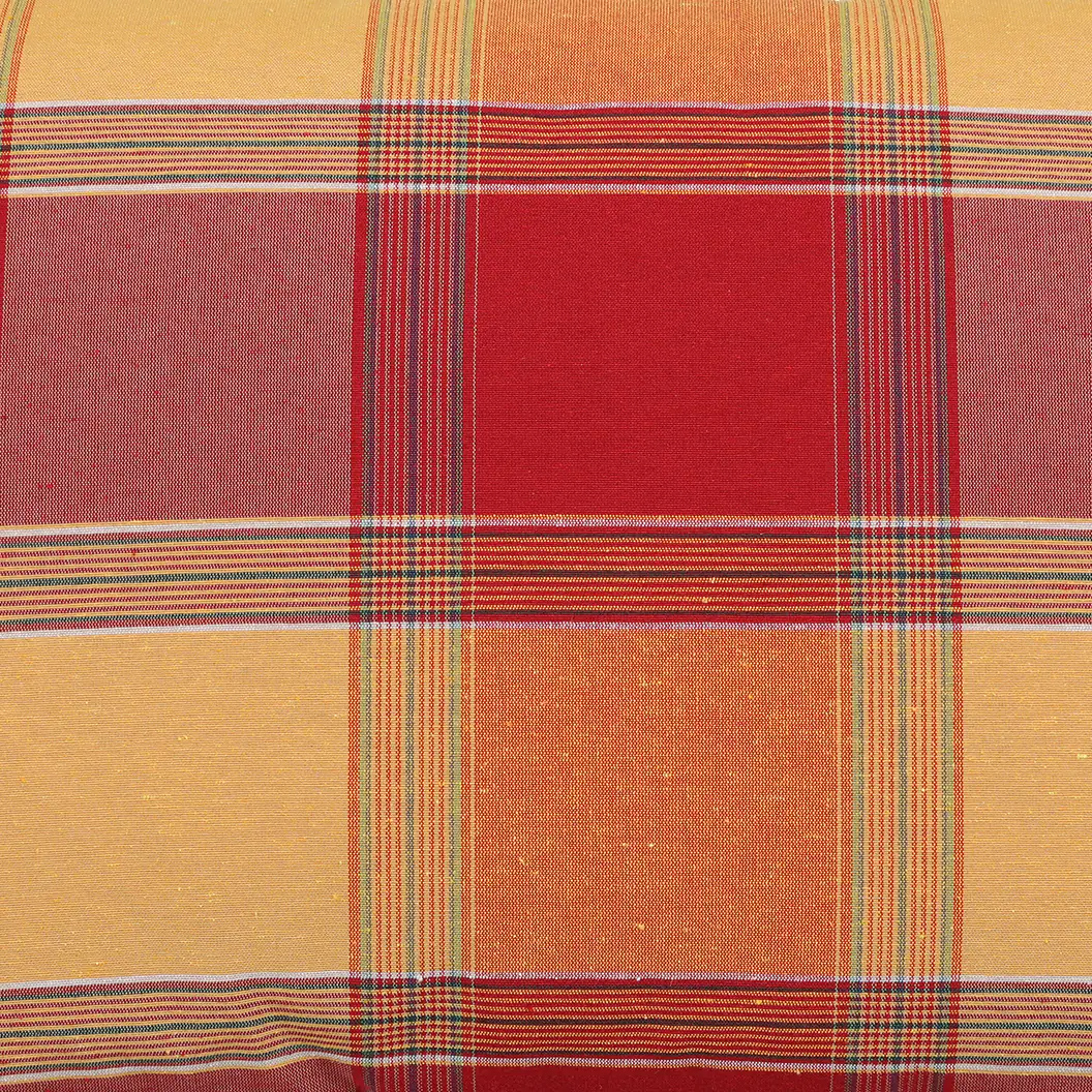 GO-DE Auflage für Hollywoodschaukel 180 x 110 x 8 cm, orange, rot kariert
