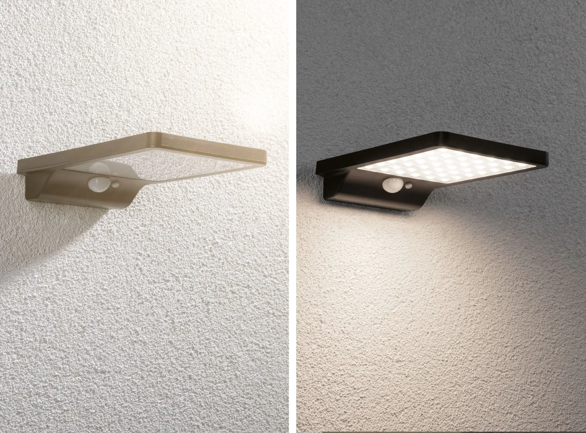 Paulmann Outdoor Solar Wandleuchte Solveig schwarz warmweiß Bewegungsmelder
