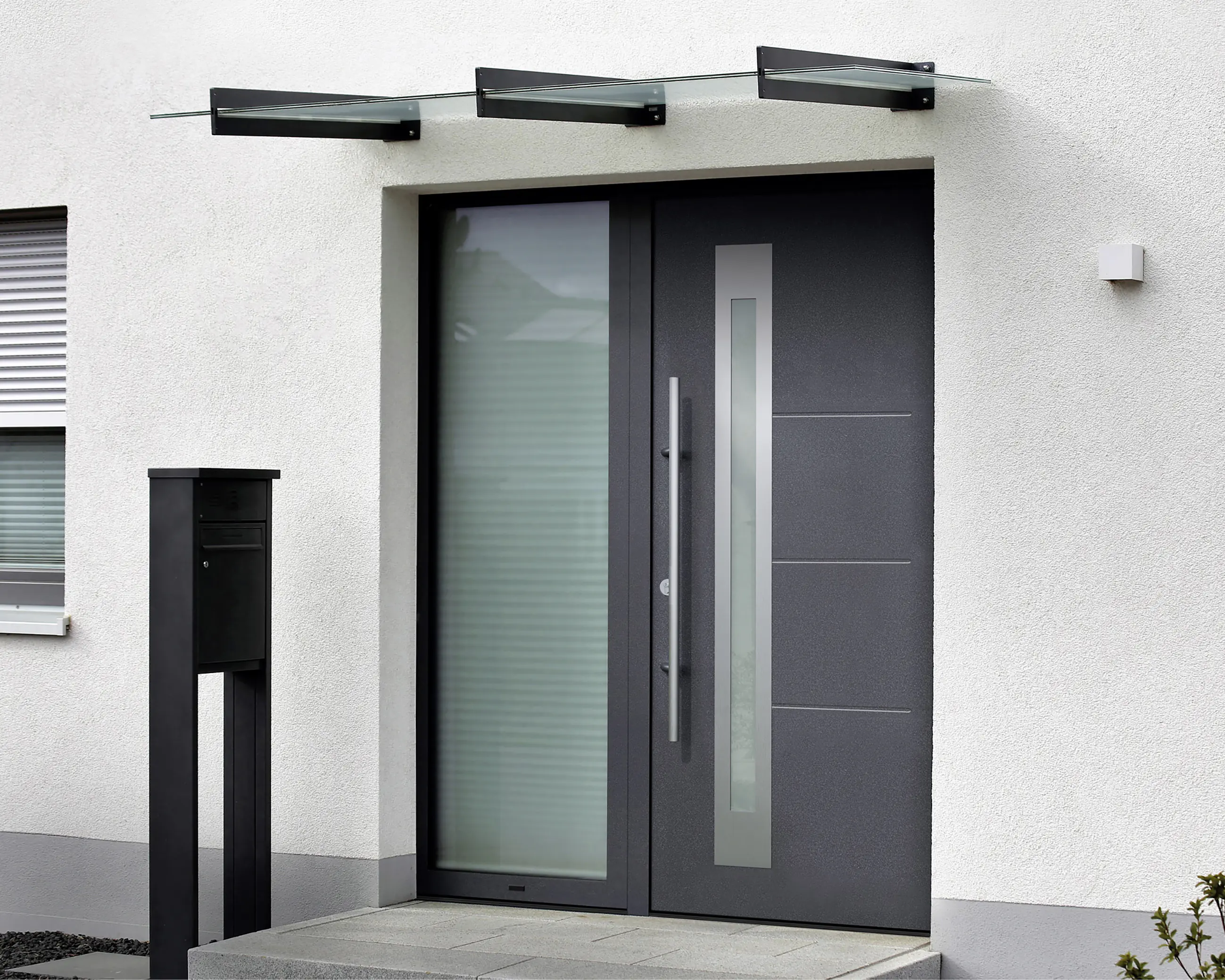 EcoStar Haustür ISOPRO Secur IPS 780S RC2 anthrazit metallic 110 x 210 cm