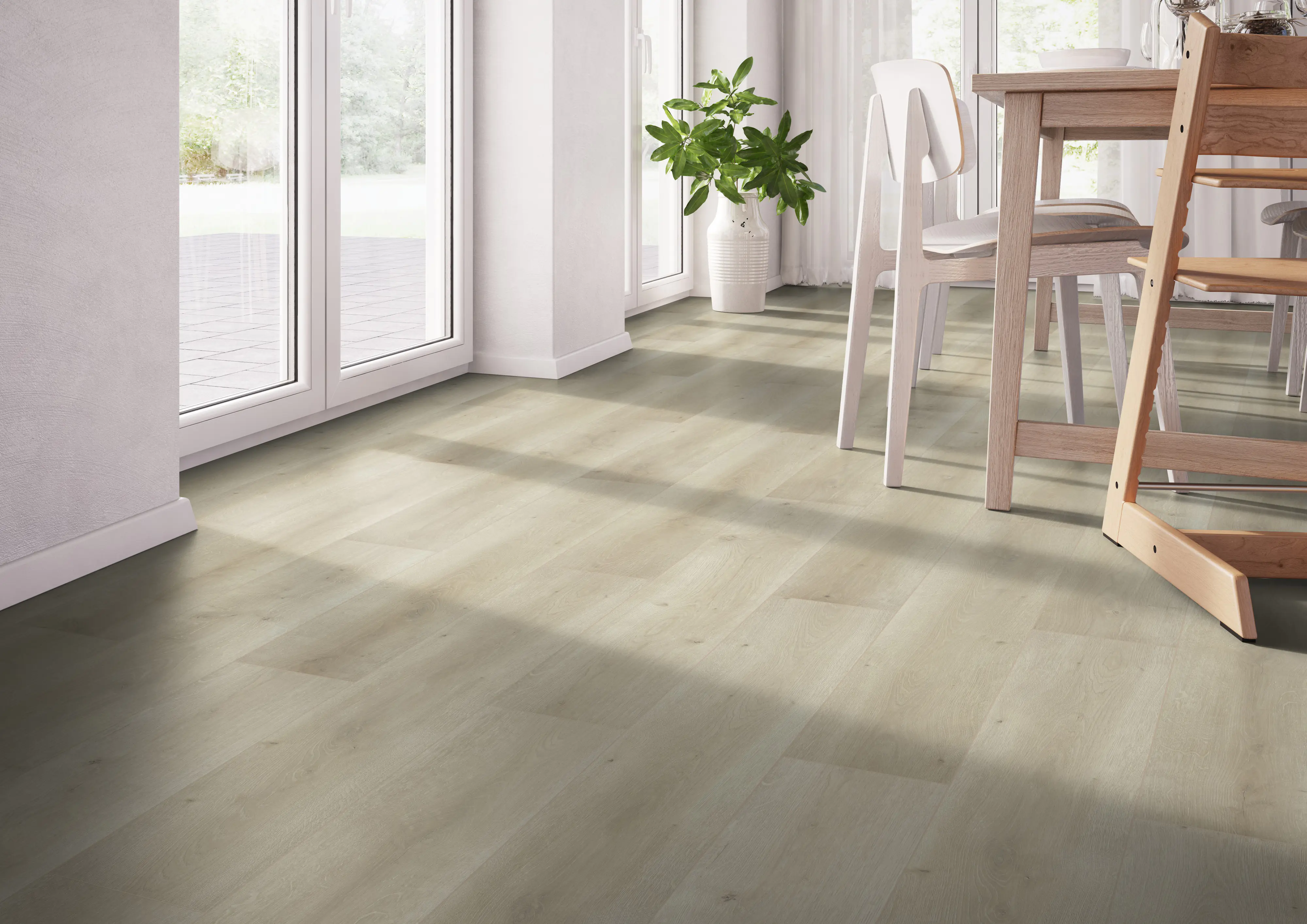 Classen Laminat Megaloc Aquaprotect 128,5 x 19,2 cm 8 mm Oak creme natural