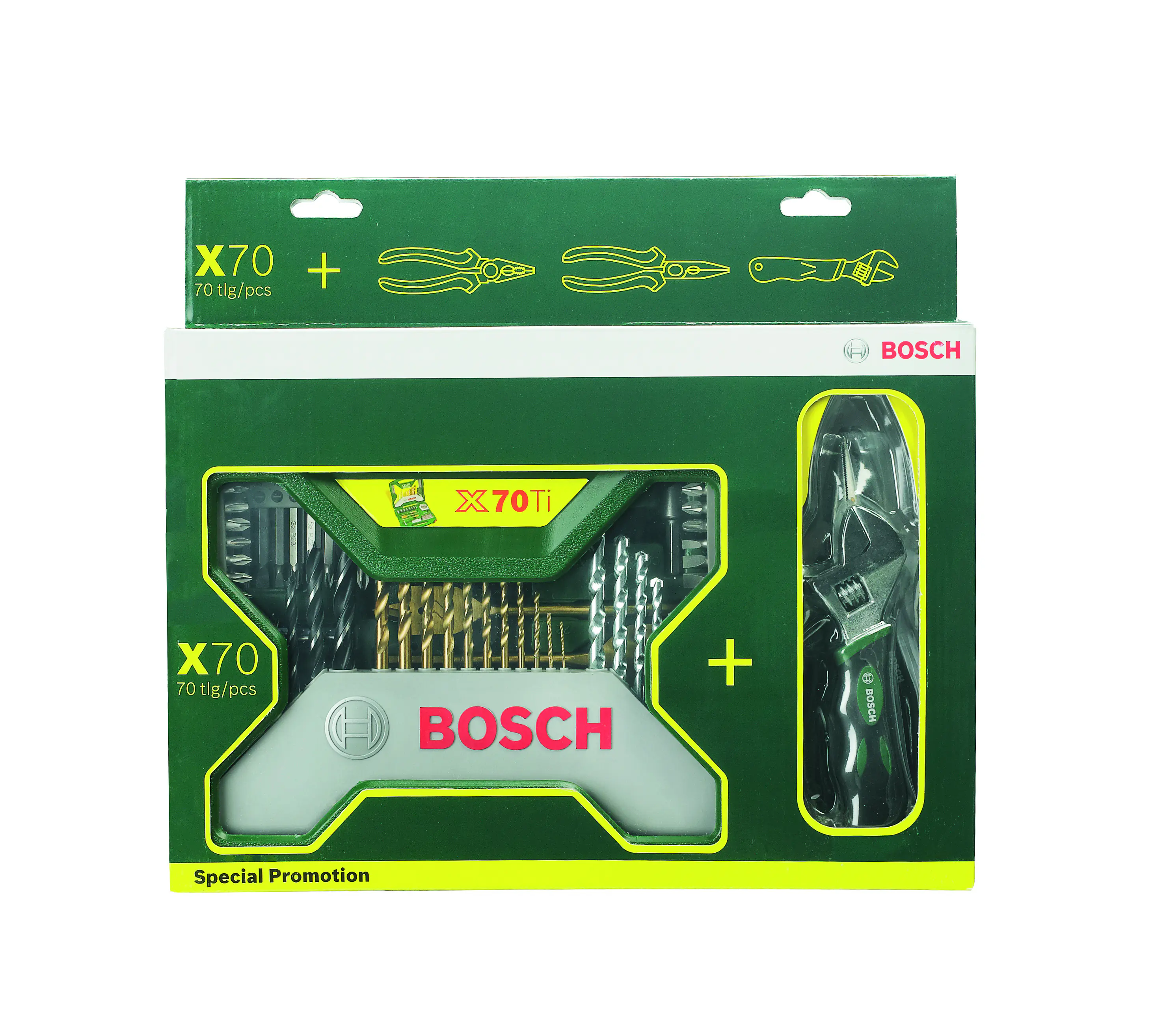 Bosch Bit-Bohrer Set X-Line 70-teilig inkl. Zangen-Set