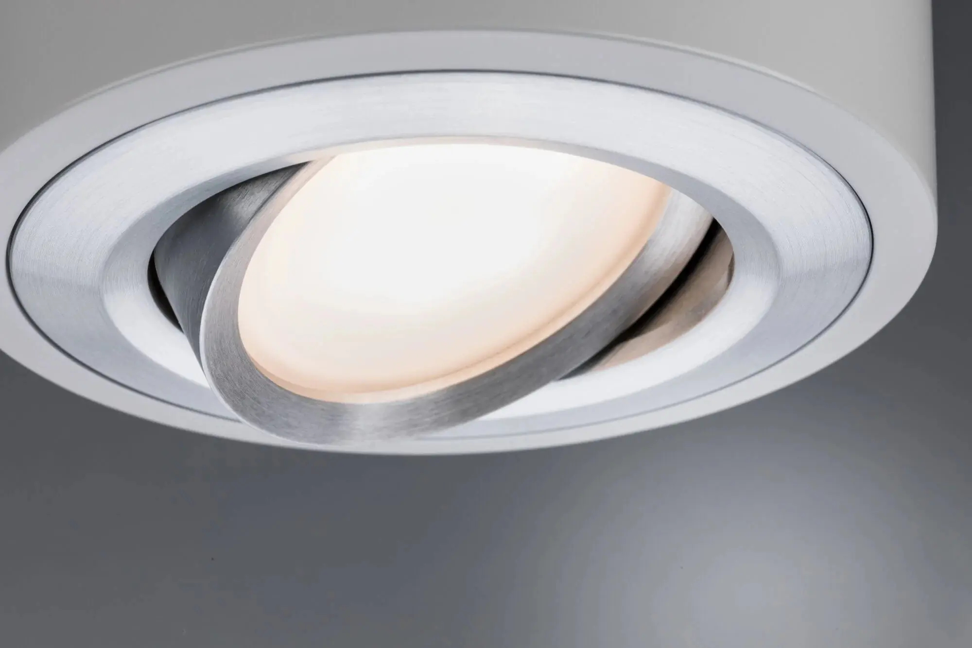 Paulmann LED-Aufbauleuchte Argun weiß-alu dimmbar