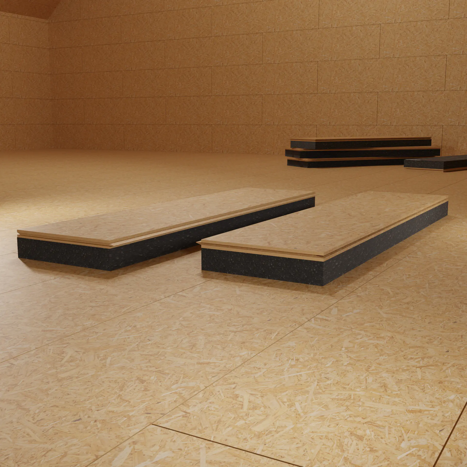 Dämmung Dachboden/Ausbau Elemente OSB 18 mm + 60 mm Neopor