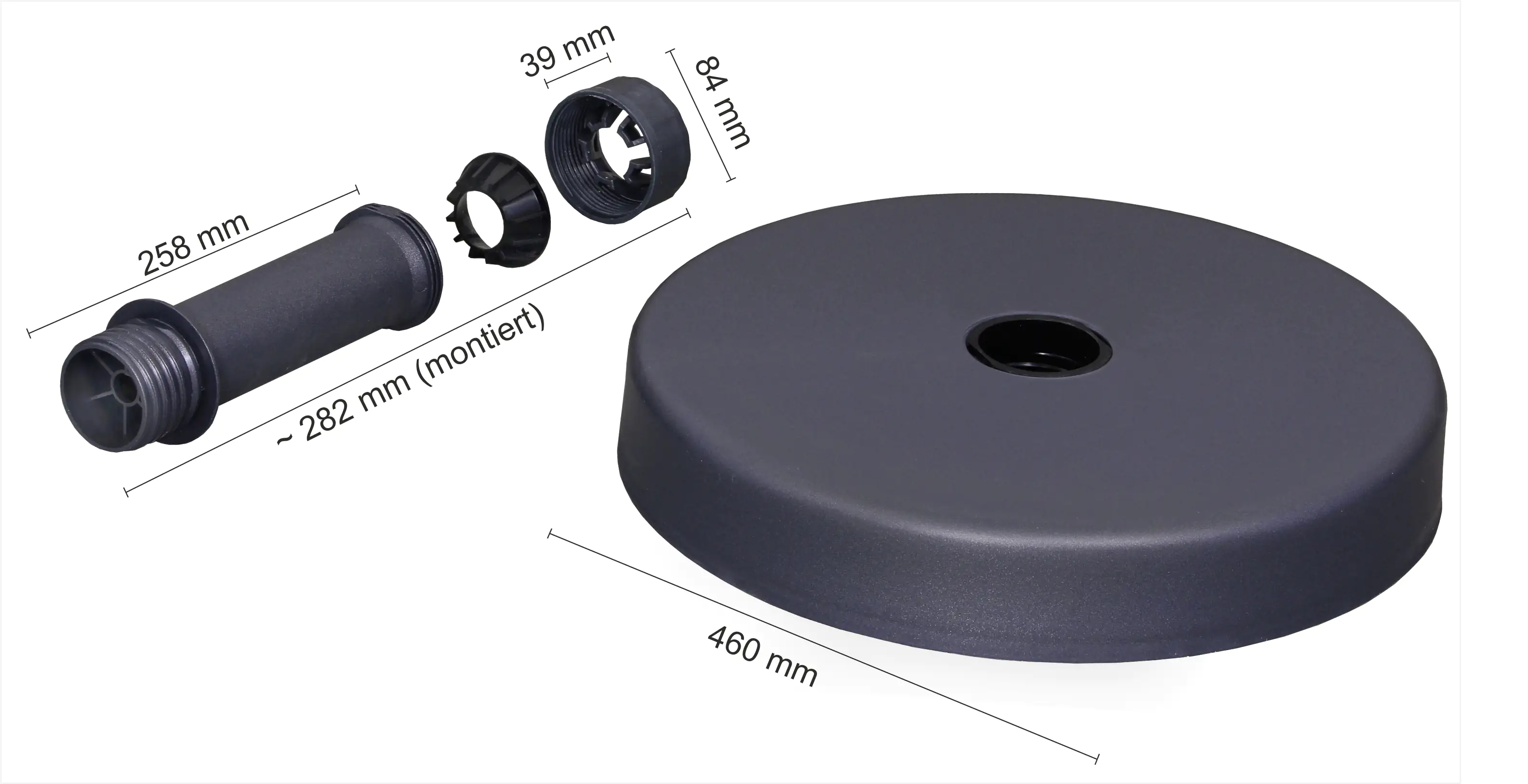 Schneider Betonständer anthrazit, ca. 30 kg