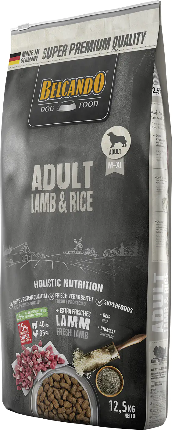 Belcando Hundetrockenfutter Adult 12,5 kg Lamm & Reis