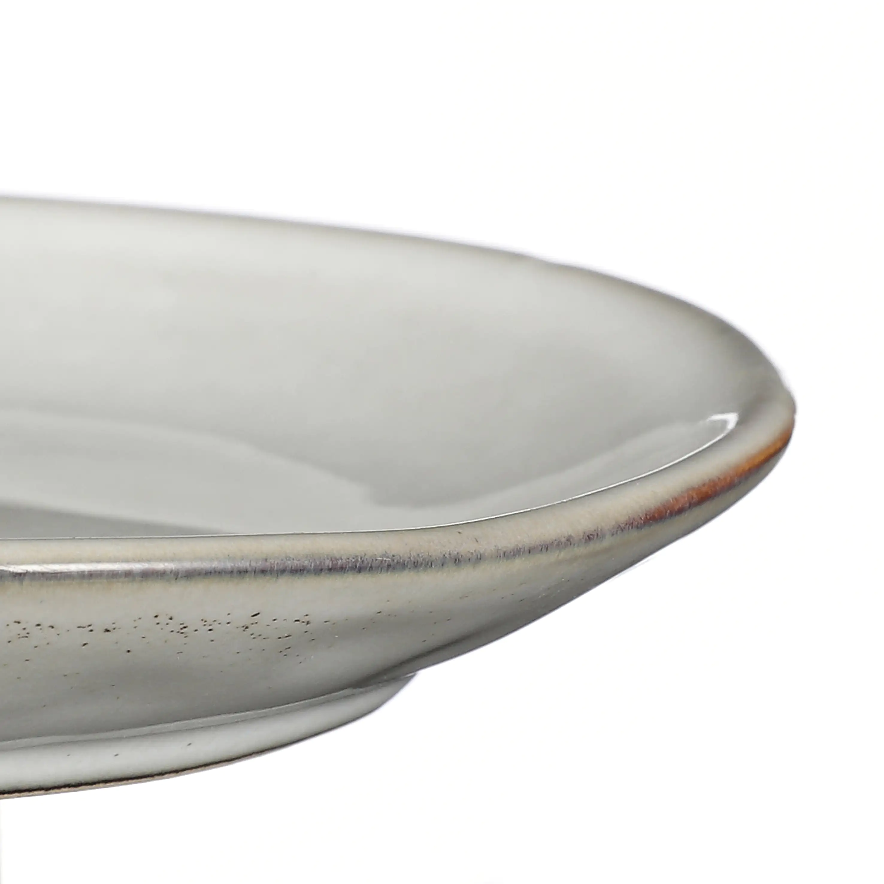 Mica Teller Tabo grau, Ø 14 cm x 2 cm