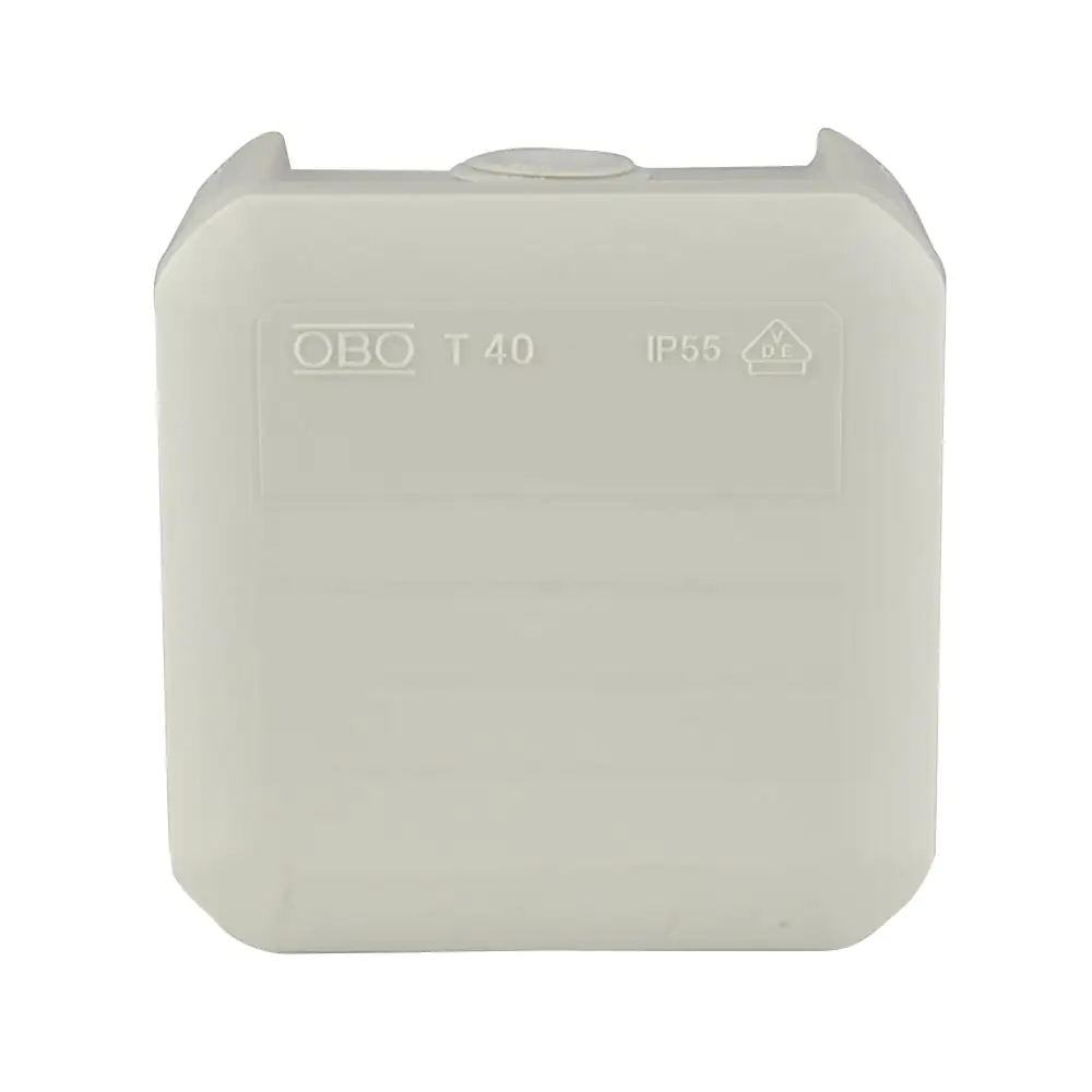 OBO Aufputz-Abzweigkasten 1-fach CD500 weiß, IP55 90x90x52mm grau