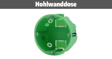 Hohlwanddose.