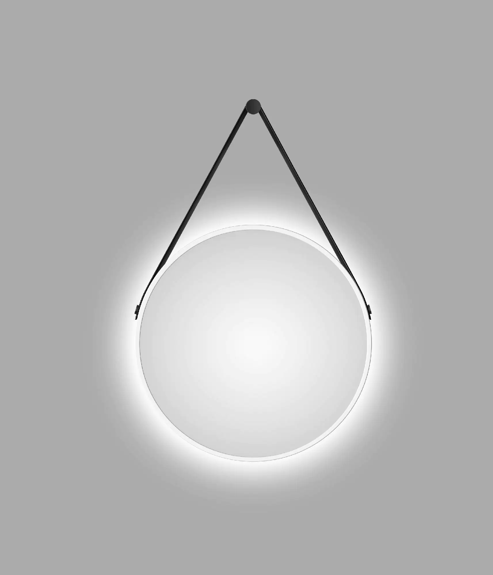 DSK LED Lichtspiegel Silver Barbier Ø50 cm, weiß