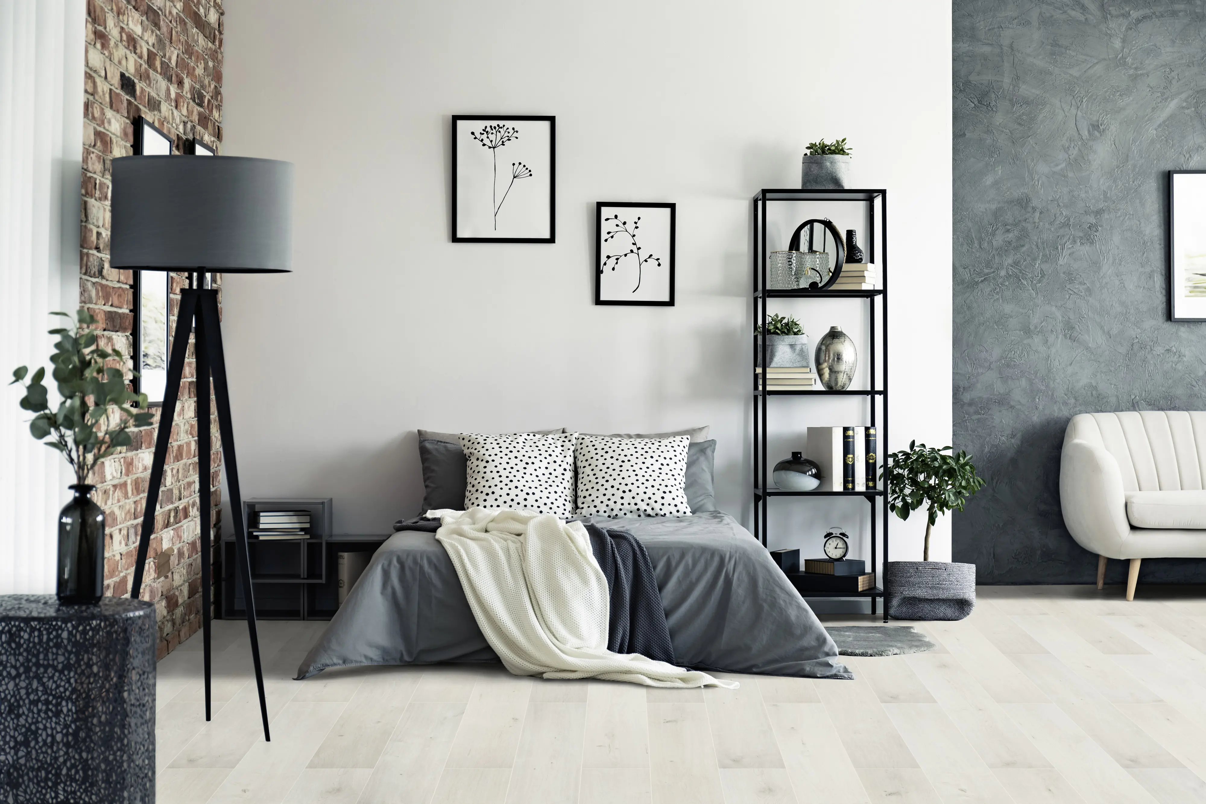 Classen Laminat Megaloc Aquaprotect 128,5 x 19,2 cm 8 mm Oak white mix