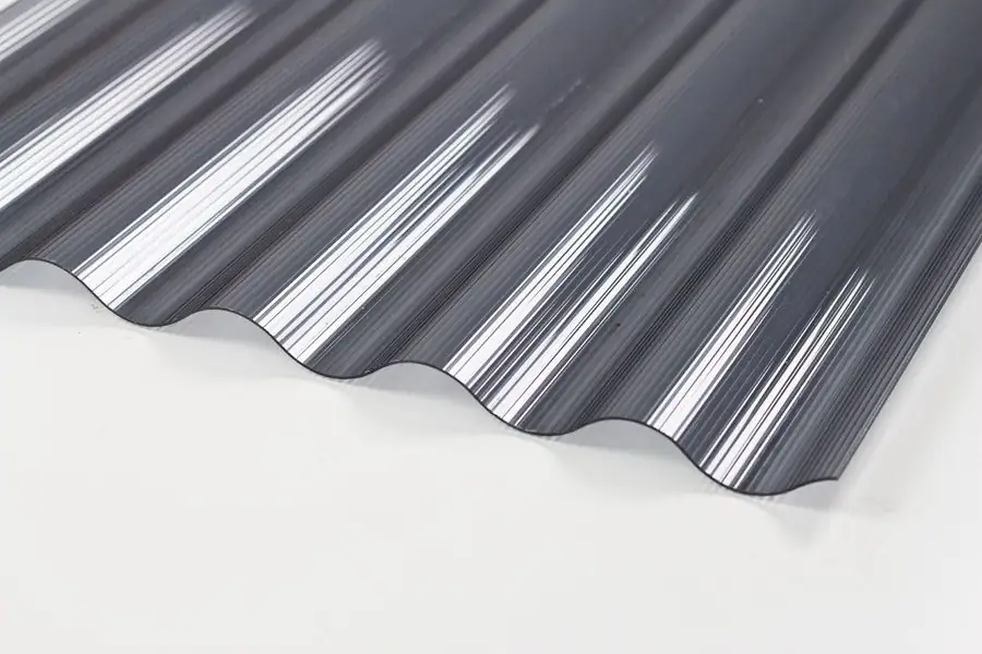 Gutta Polycarbonat-Wellplatte Sinus 76/18 300 x 90 cm 1,4 mm anthrazit
