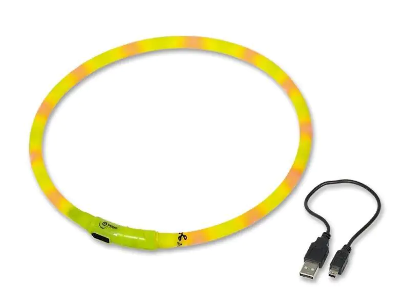 Nobby LED Leuchthalsband Visible L gelb
