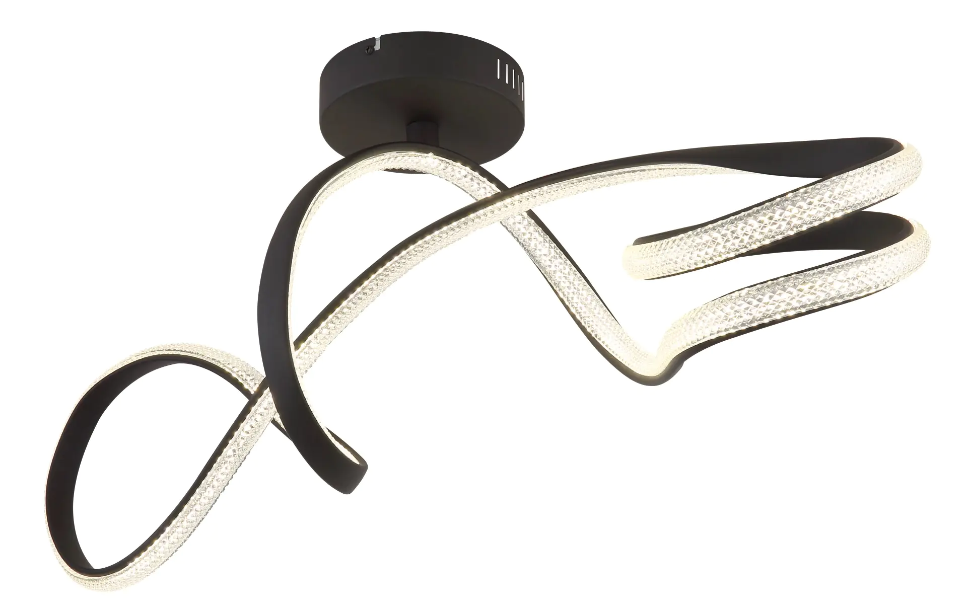 Globo LED Deckenleuchte Swirl schwarz