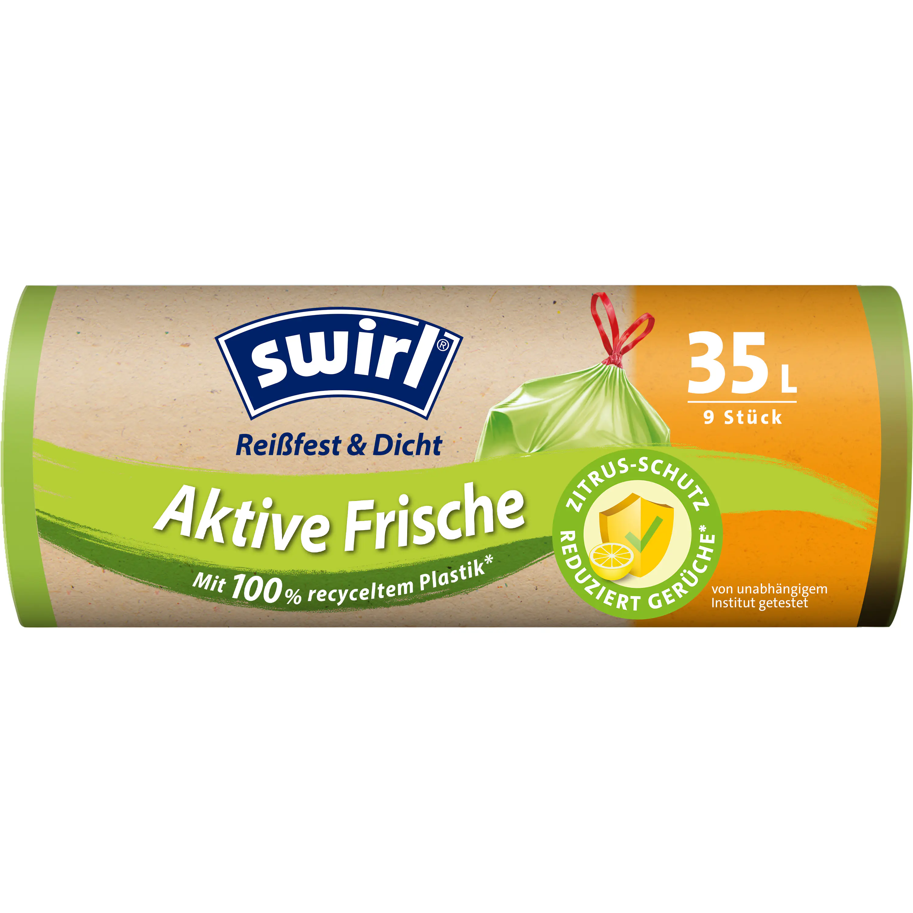 Swirl® Aktive Frische Müllbeutel 35 L Reißfest & Dicht