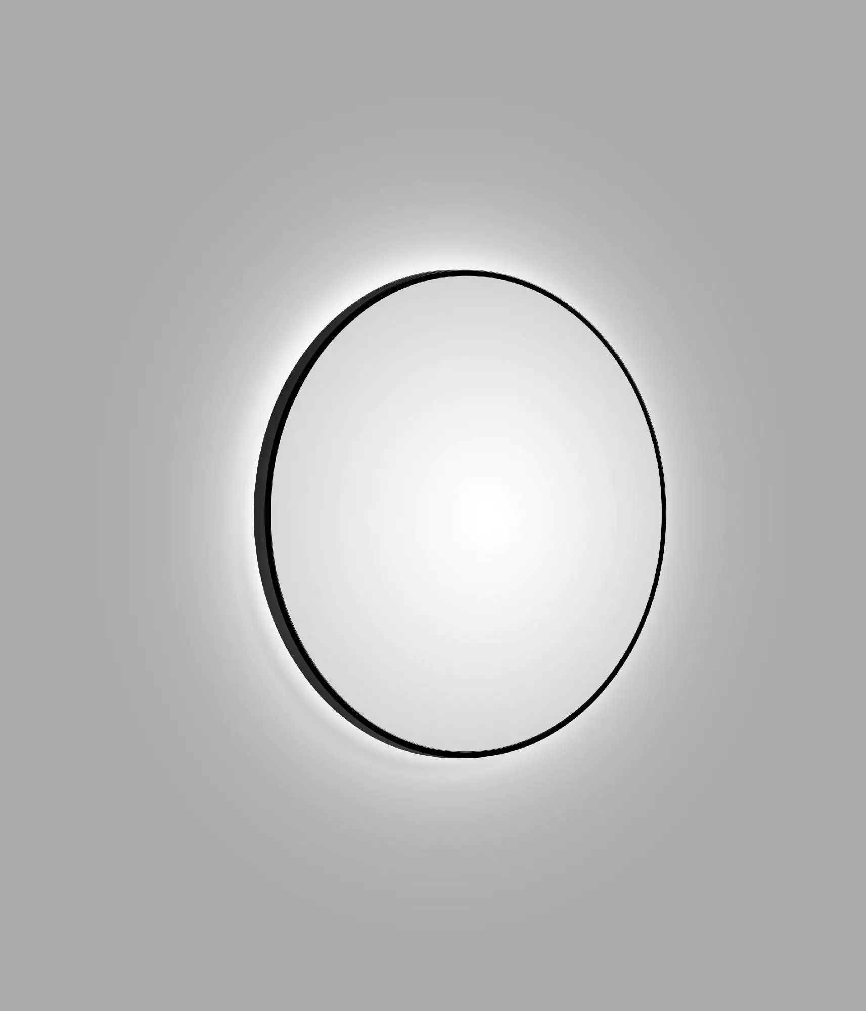 DSK LED Lichtspiegel Silver Globo Ø100 cm, schwarz