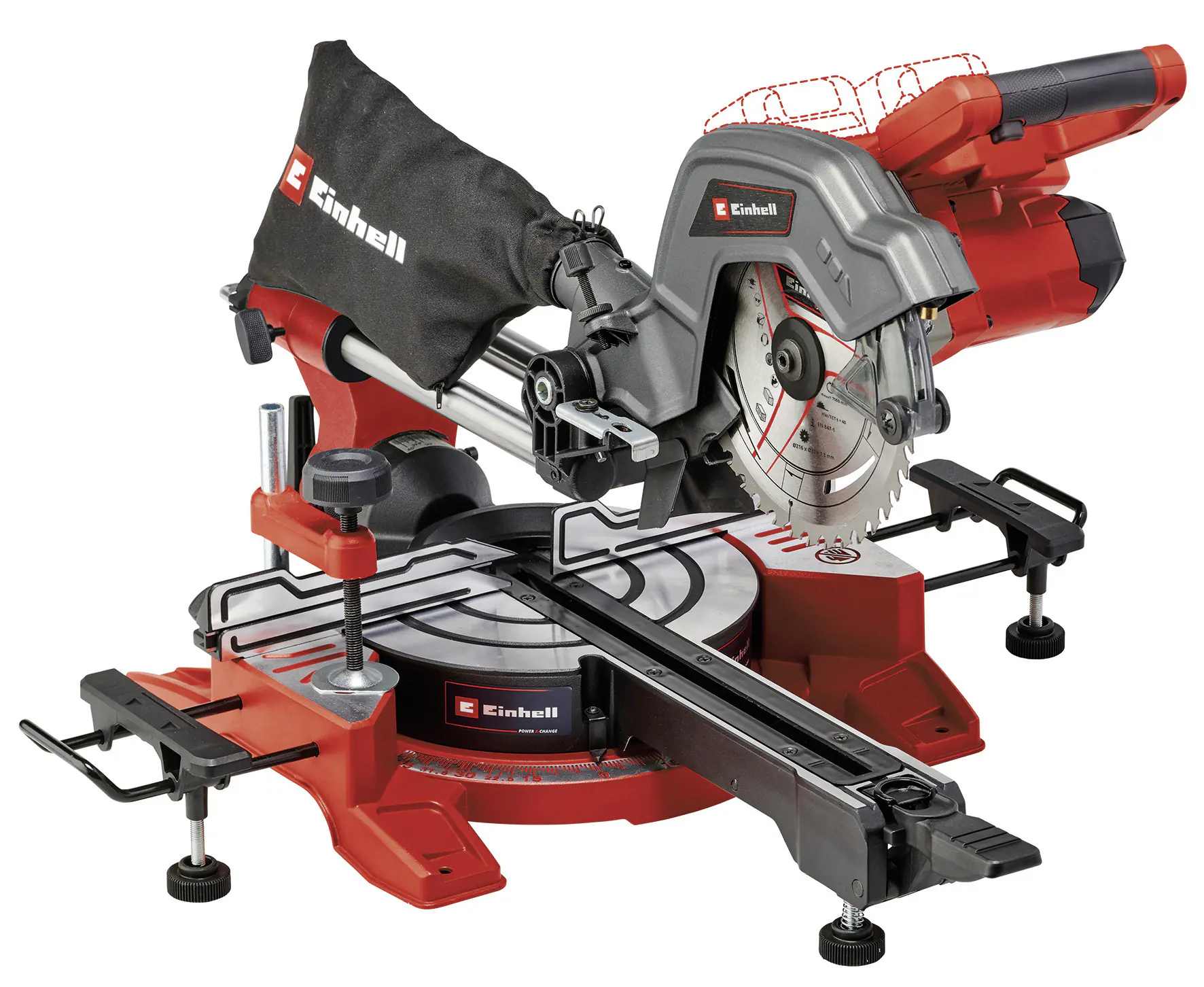 Einhell Expert Akku-Zug-Kapp-Gehrungssäge TE-SM 36/8 L Li Solo
