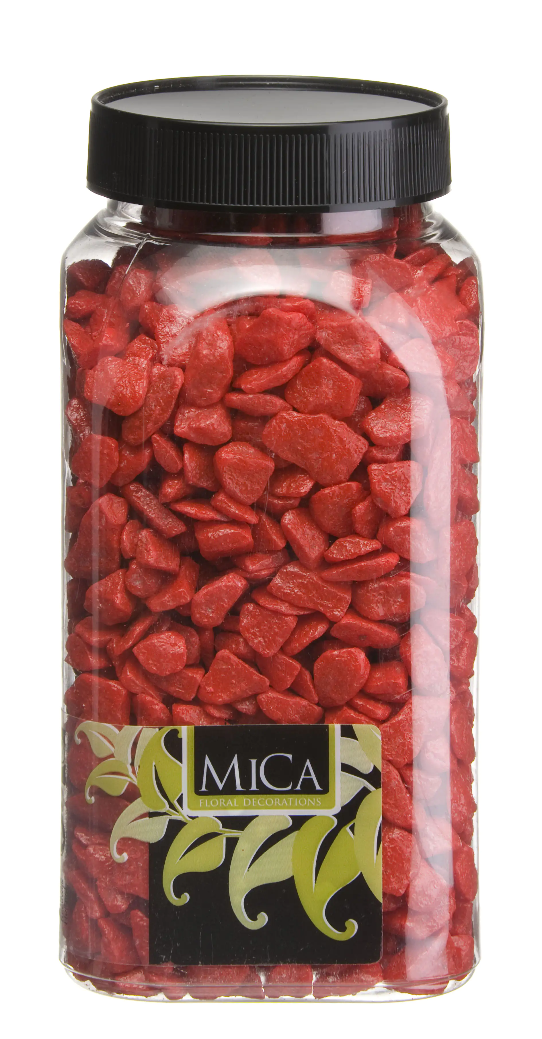 Mica Decorations Dekorative Steine rot 650 ml 1 kg