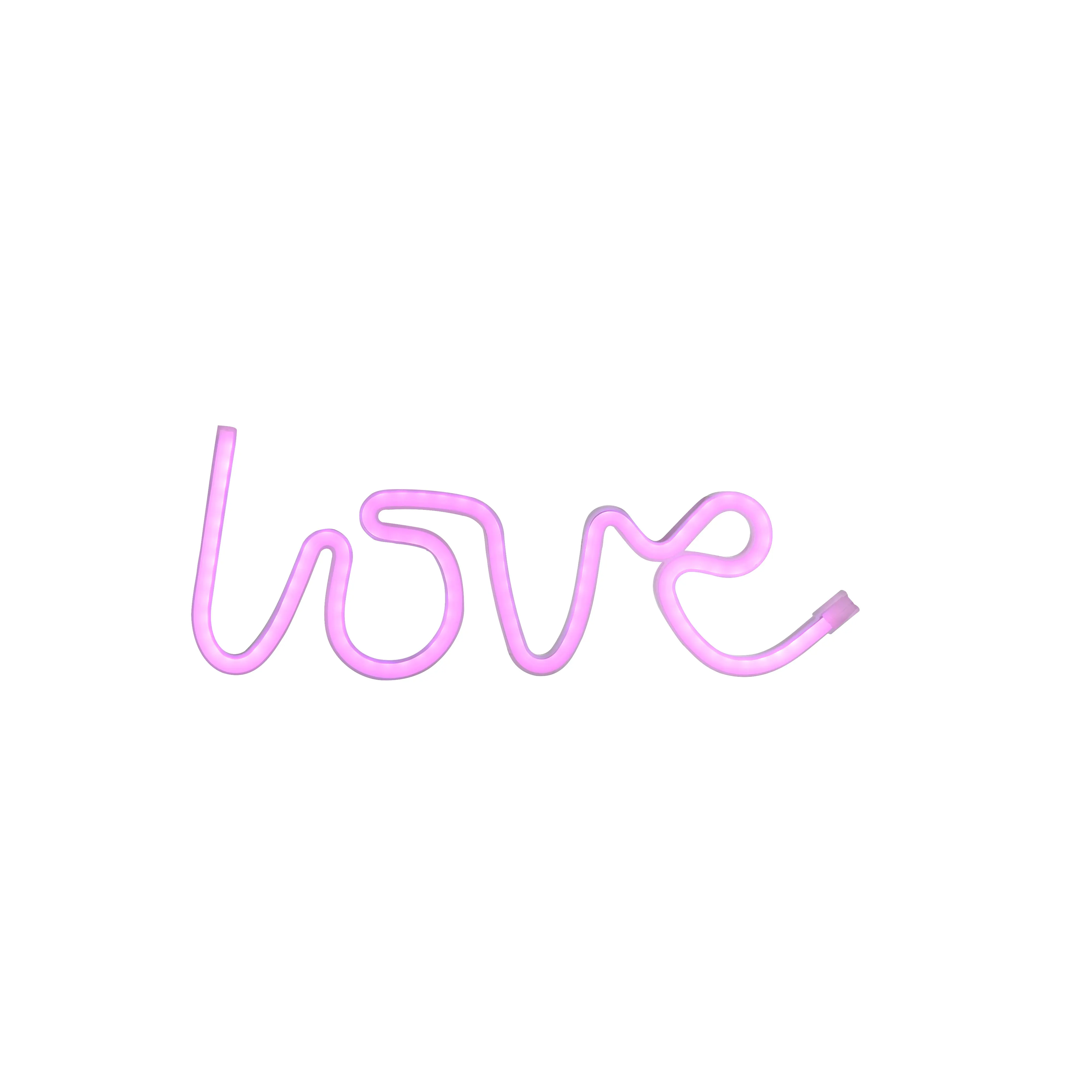 Just light LED Dekoleuchte Love 12,5 x 2 x 34,5 cm