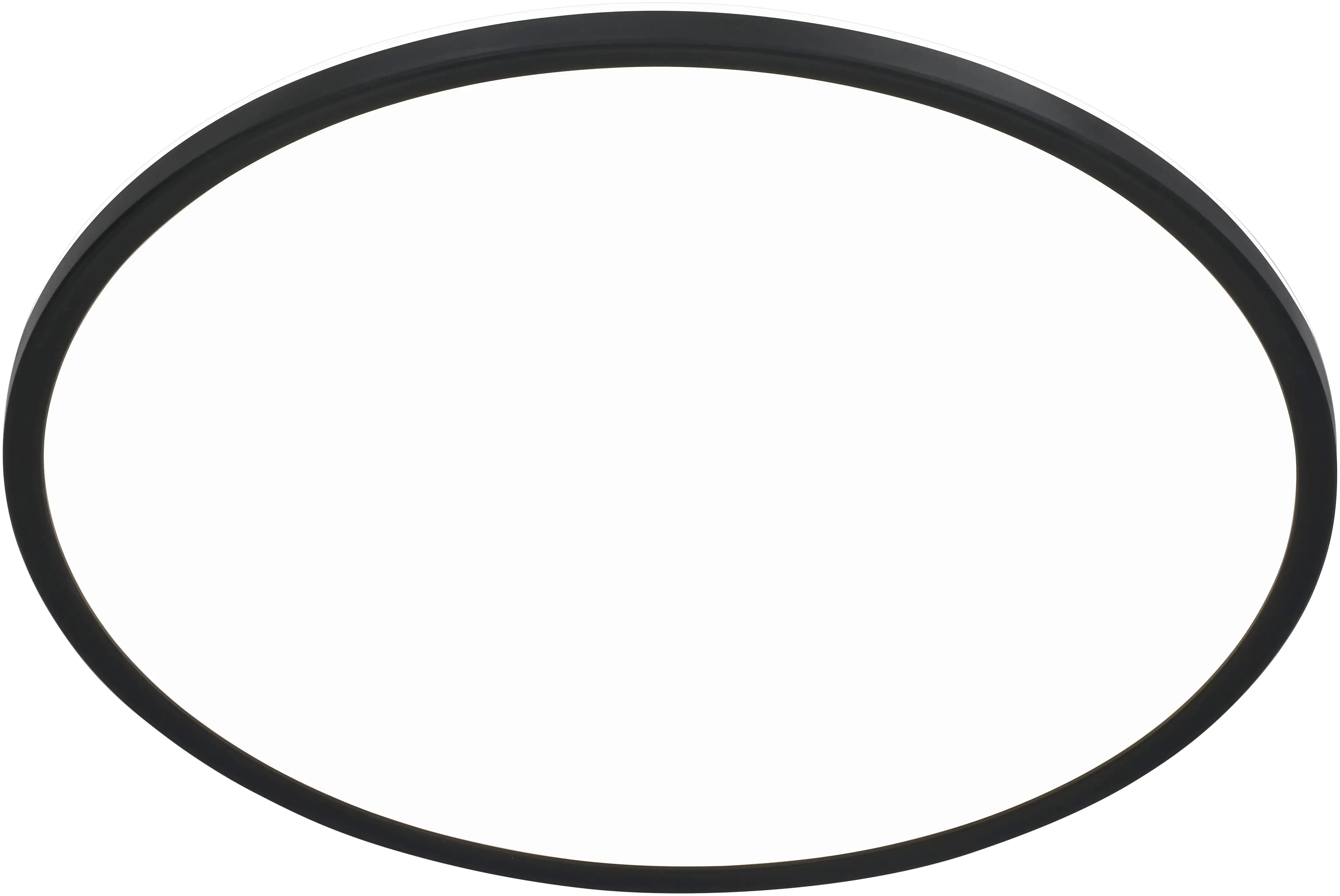 Briloner LED Panel Slim Ø 48 cm, schwarz, utraflach