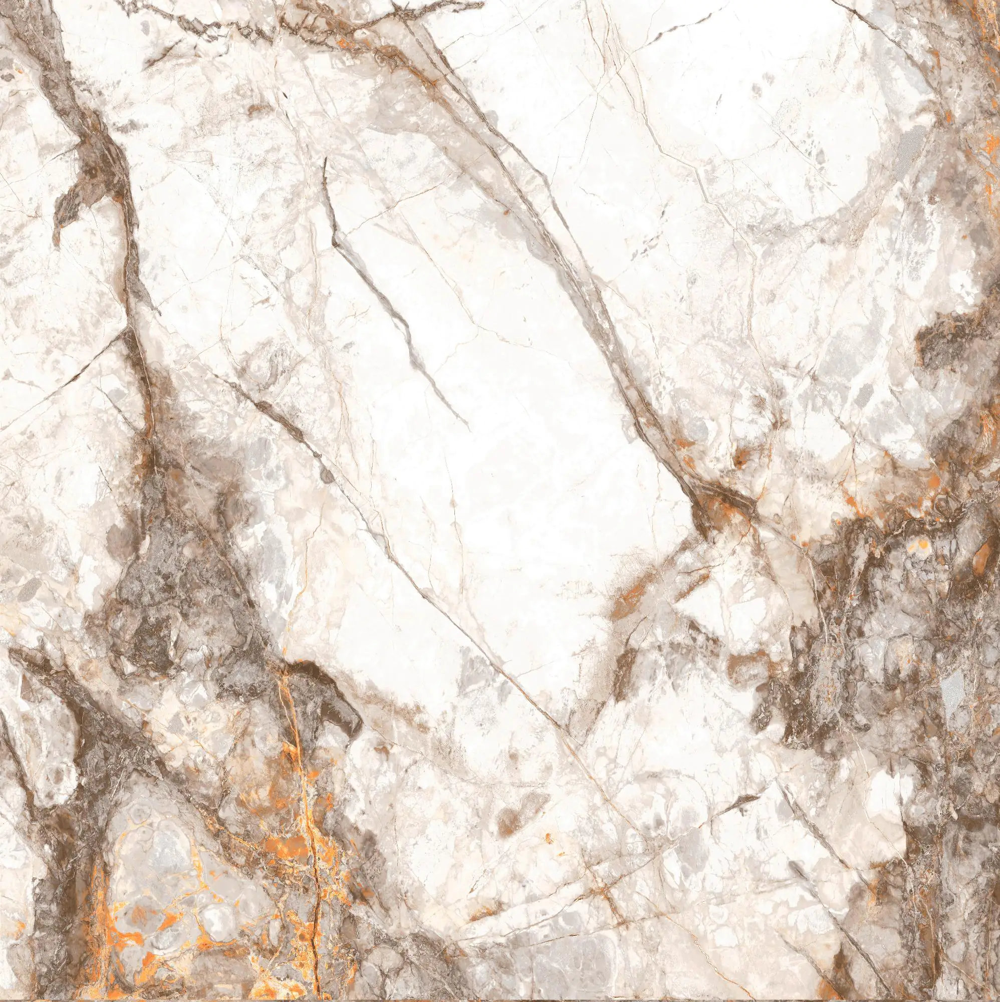 Bodenfliese Feinsteinzeug Caldera 60 x 60 cm gold