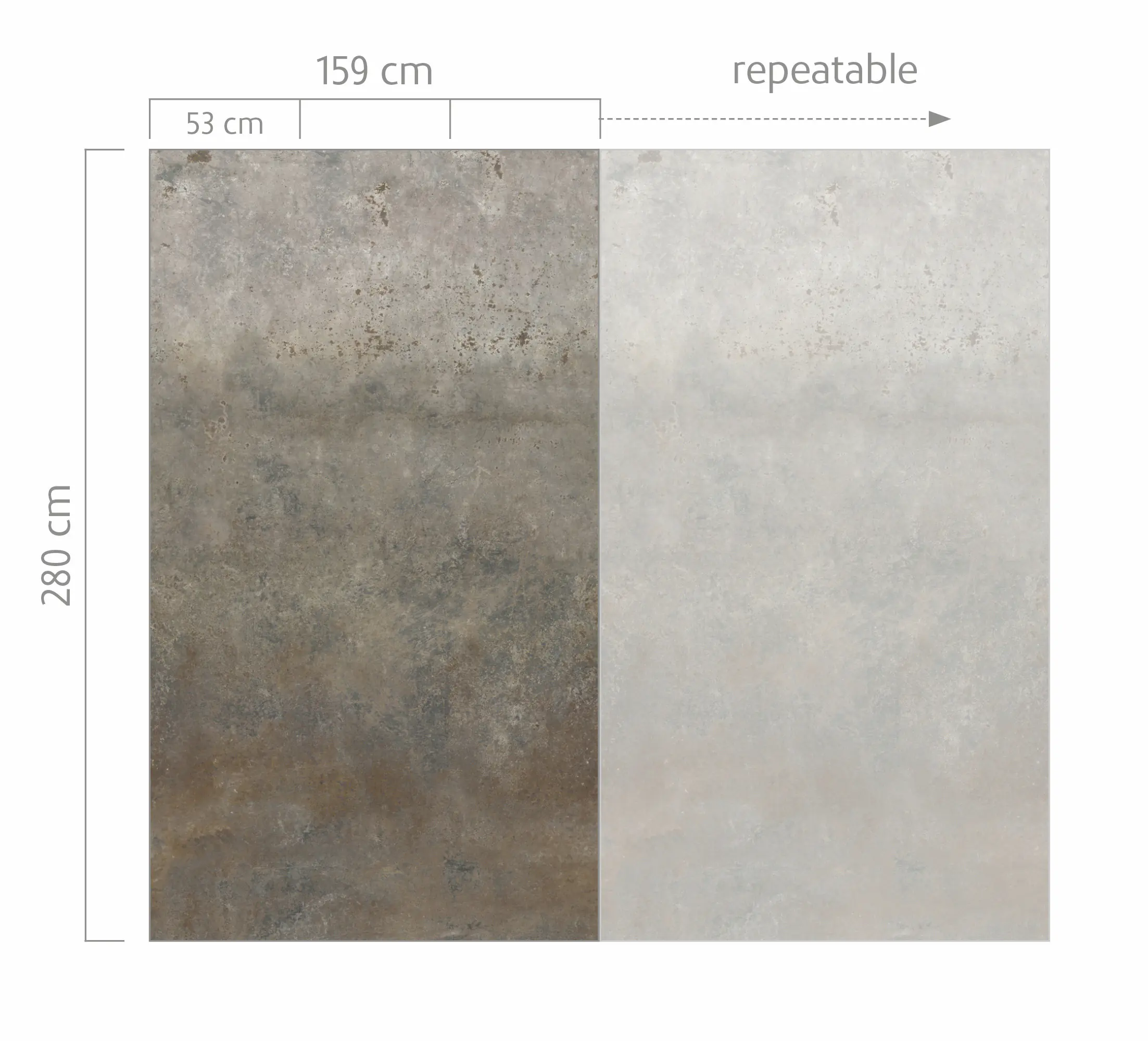 Rasch Vlies Fototapete Schöner Wohnen 2 Wheathered Rust 2,80 x 1,59 m