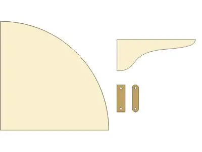 Dolle Eckboden-Set Classic 40 x 40 cm, 19 mm, leimholz