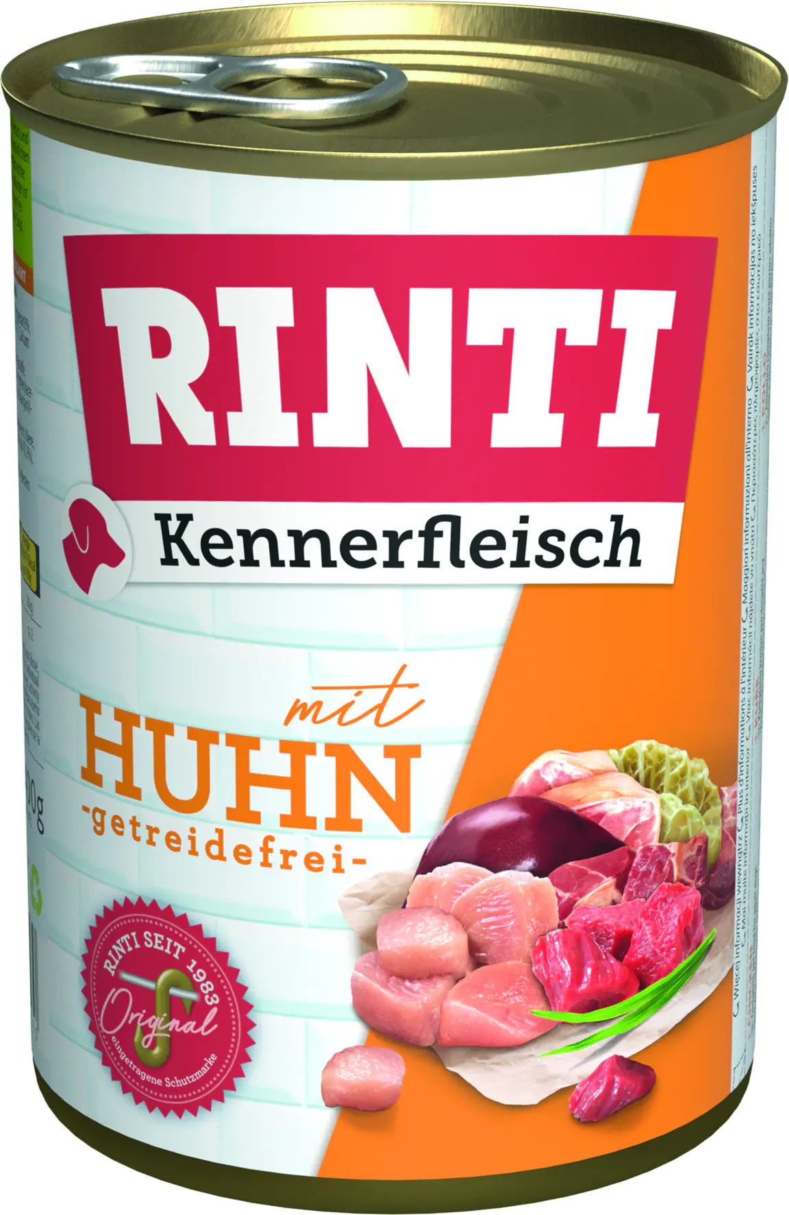 Rinti Kennerfleisch Hundenassfutter Adult getreidefrei 400 g Huhn bei Kartonabnahme