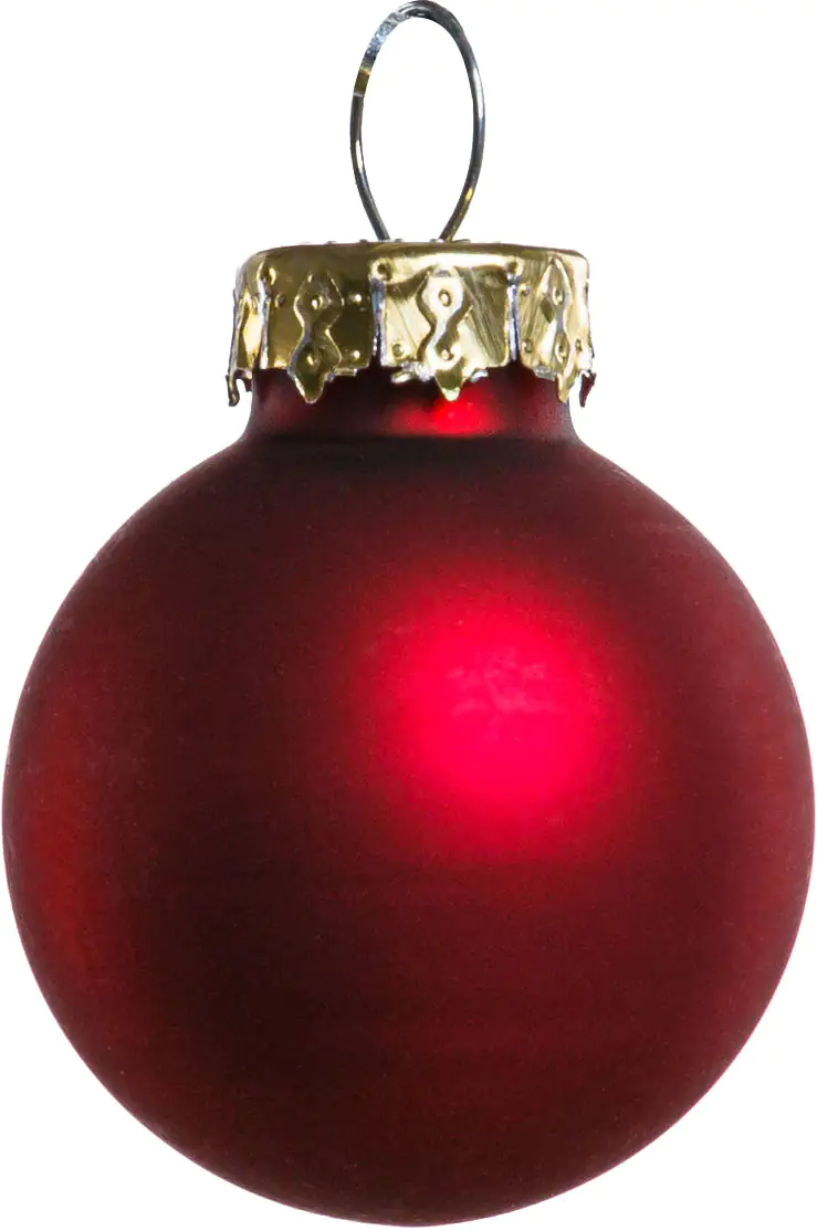 TrendLine Weihnachtskugeln aus Glas Ø 2,5 cm ochsenblut 24 Stück