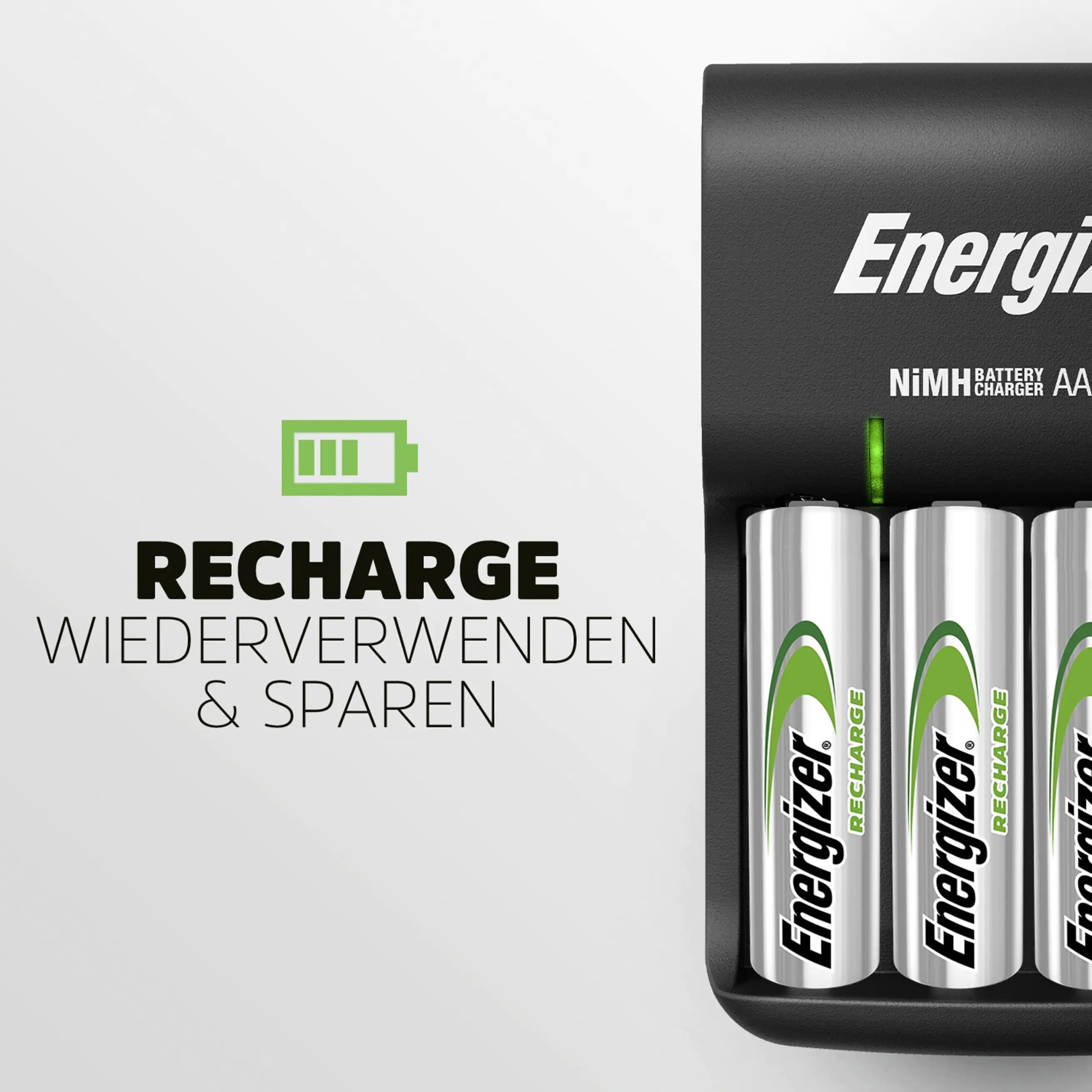 Energizer Ladegerät Base Charger CHVC4E/CHVC4 inkl. 4-AA Mignon