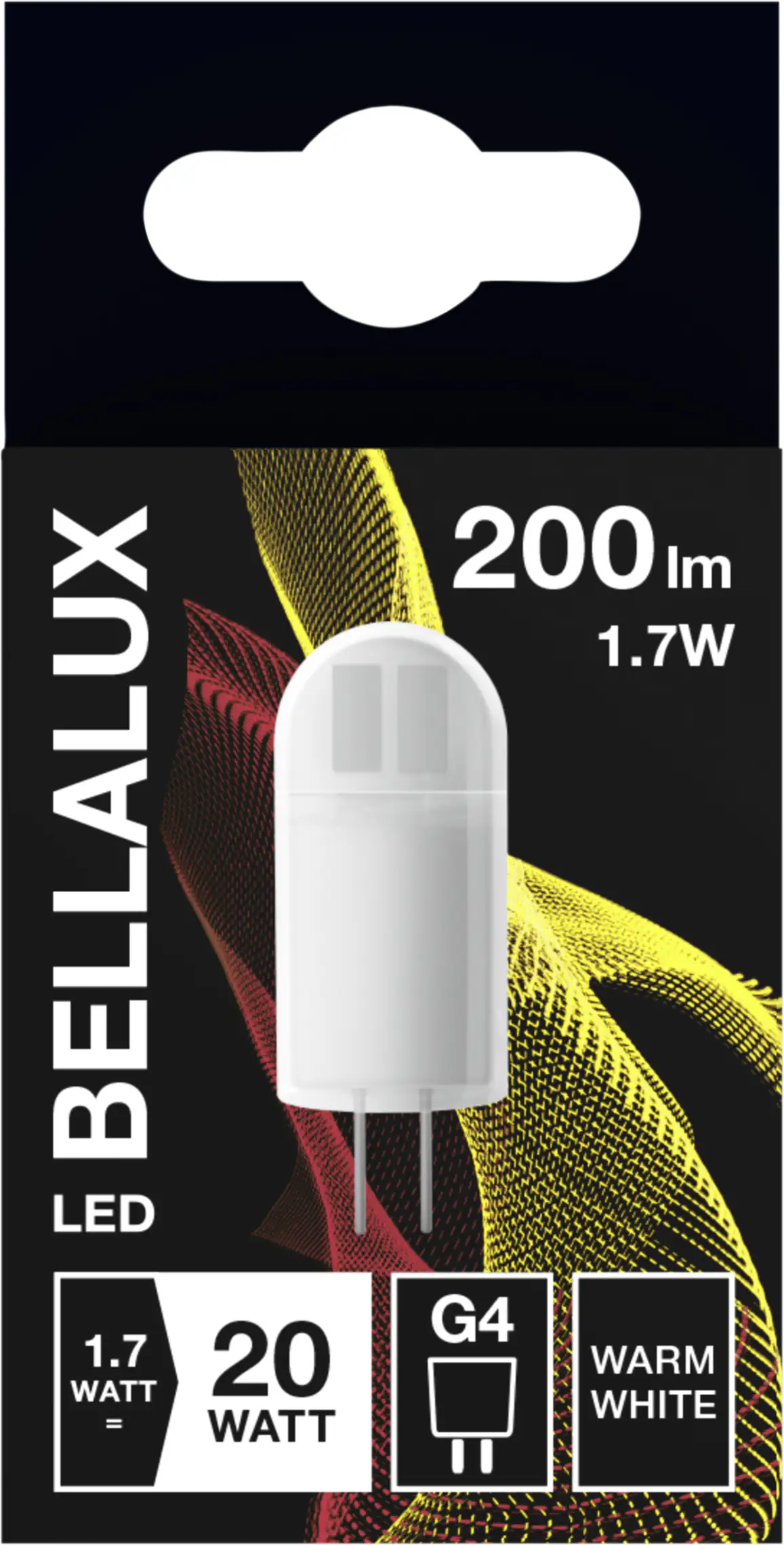 Bellalux LED-Leuchtmittel Stiftsockel G4, 1,7W, 200lm, 2700K, warmweiß