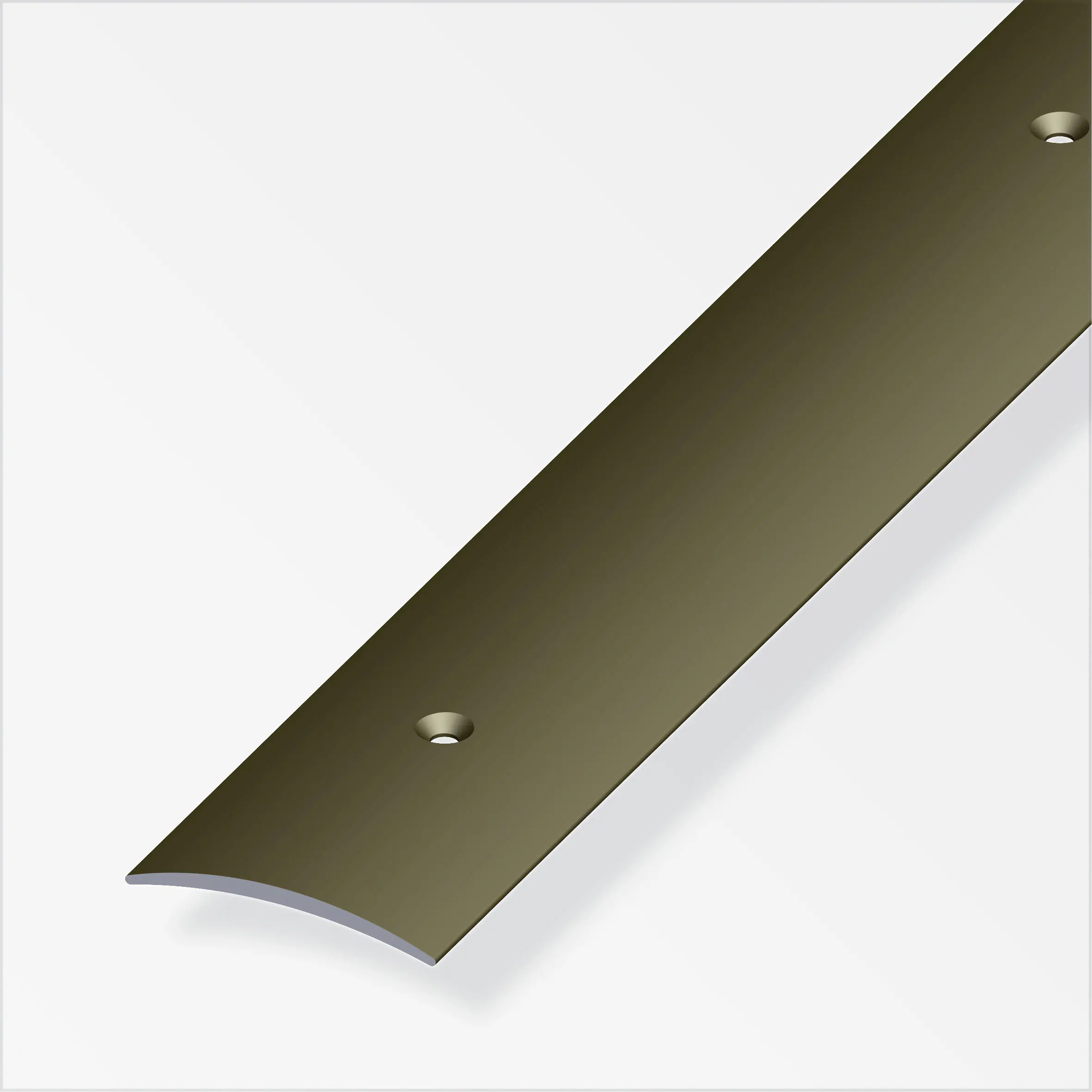 alfer Übergangsprofil 1 m, 20 x 2.5 mm Aluminium eloxiert bronze