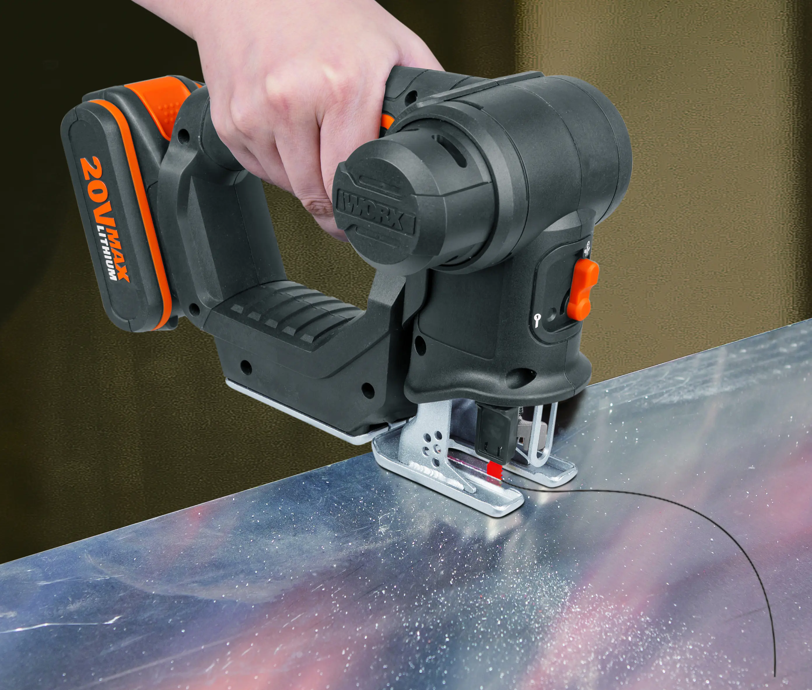 Worx Akku-Multisäge Axis WX550.9 20 V, ohne Akku und Ladegerät