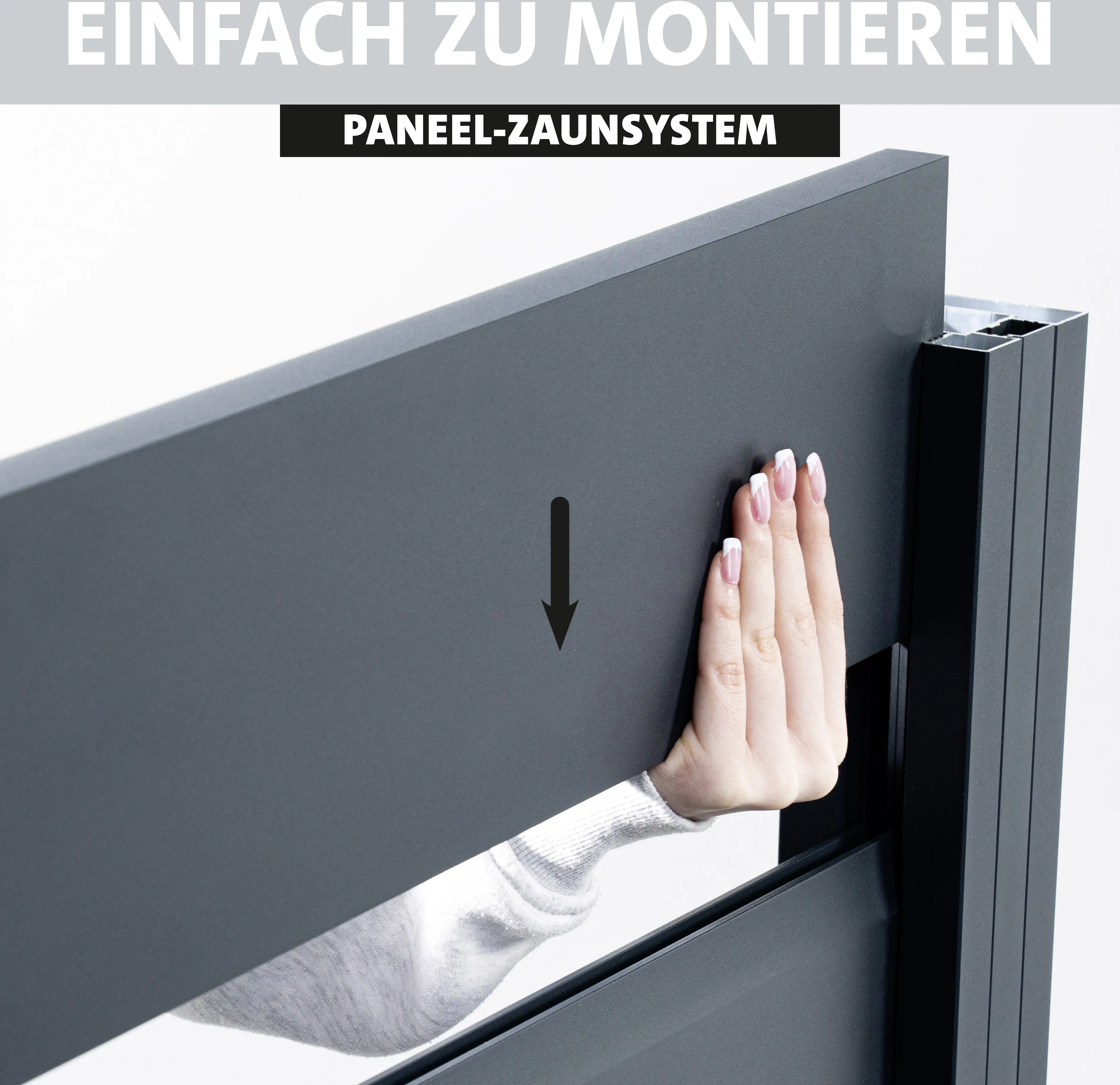 Ambiente Alu-Zaun Erweiterungsset Paneel 150 anthrazit 187 x 274,2 cm 