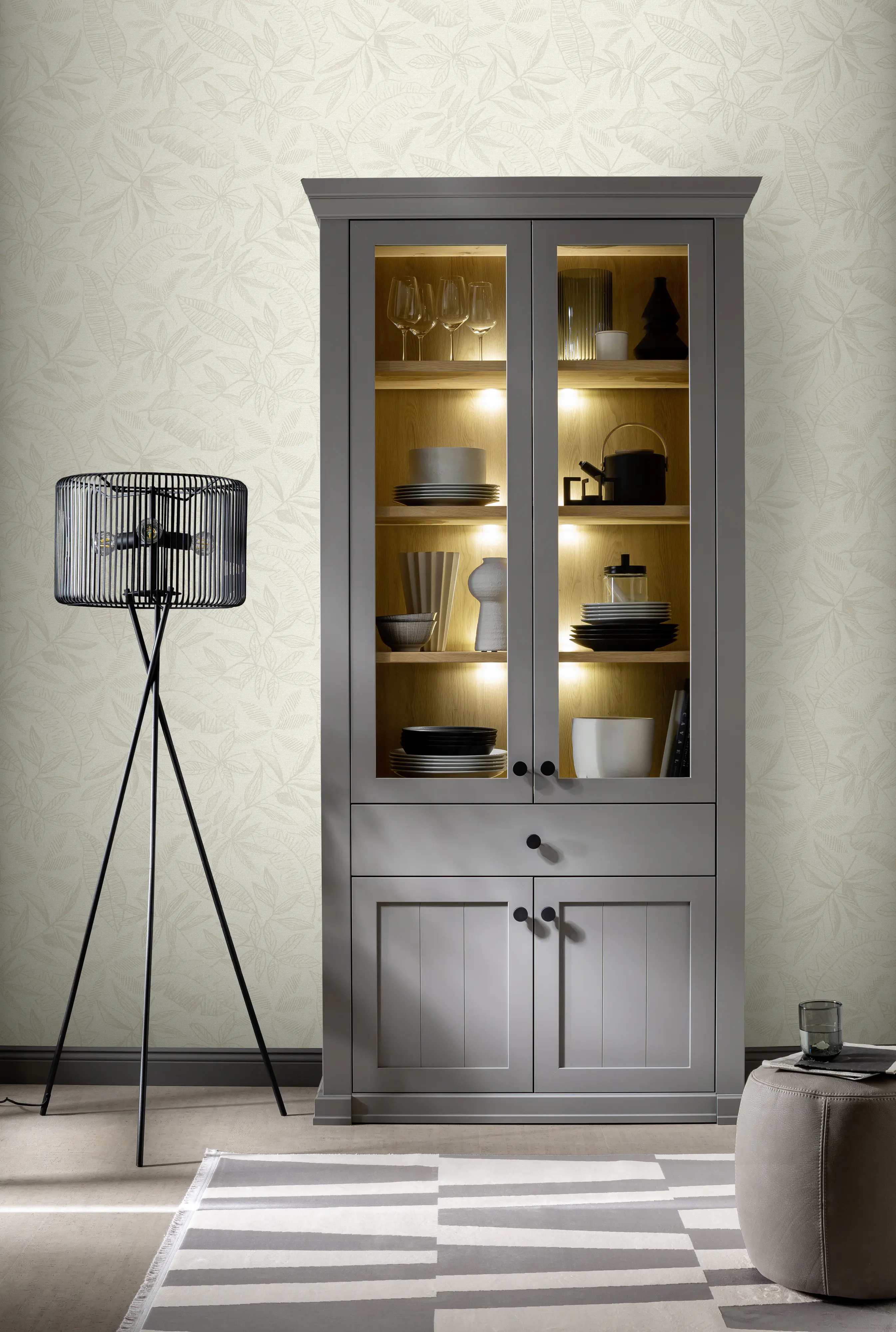 Schöner Wohnen Vliestapete Blätter beige sand 10,05 x 0,53 m