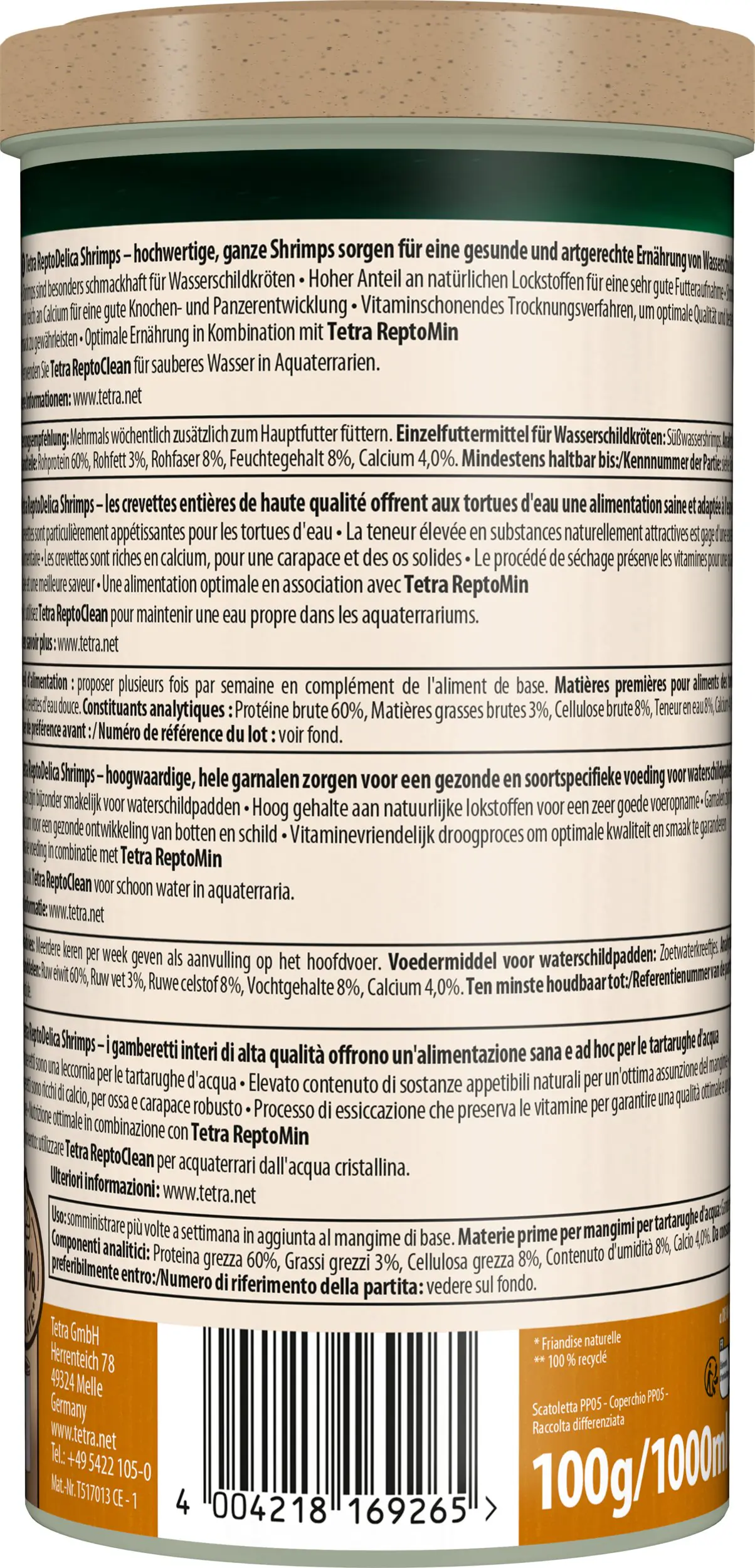 Tetra ReptoDelica Shrimps 1 L