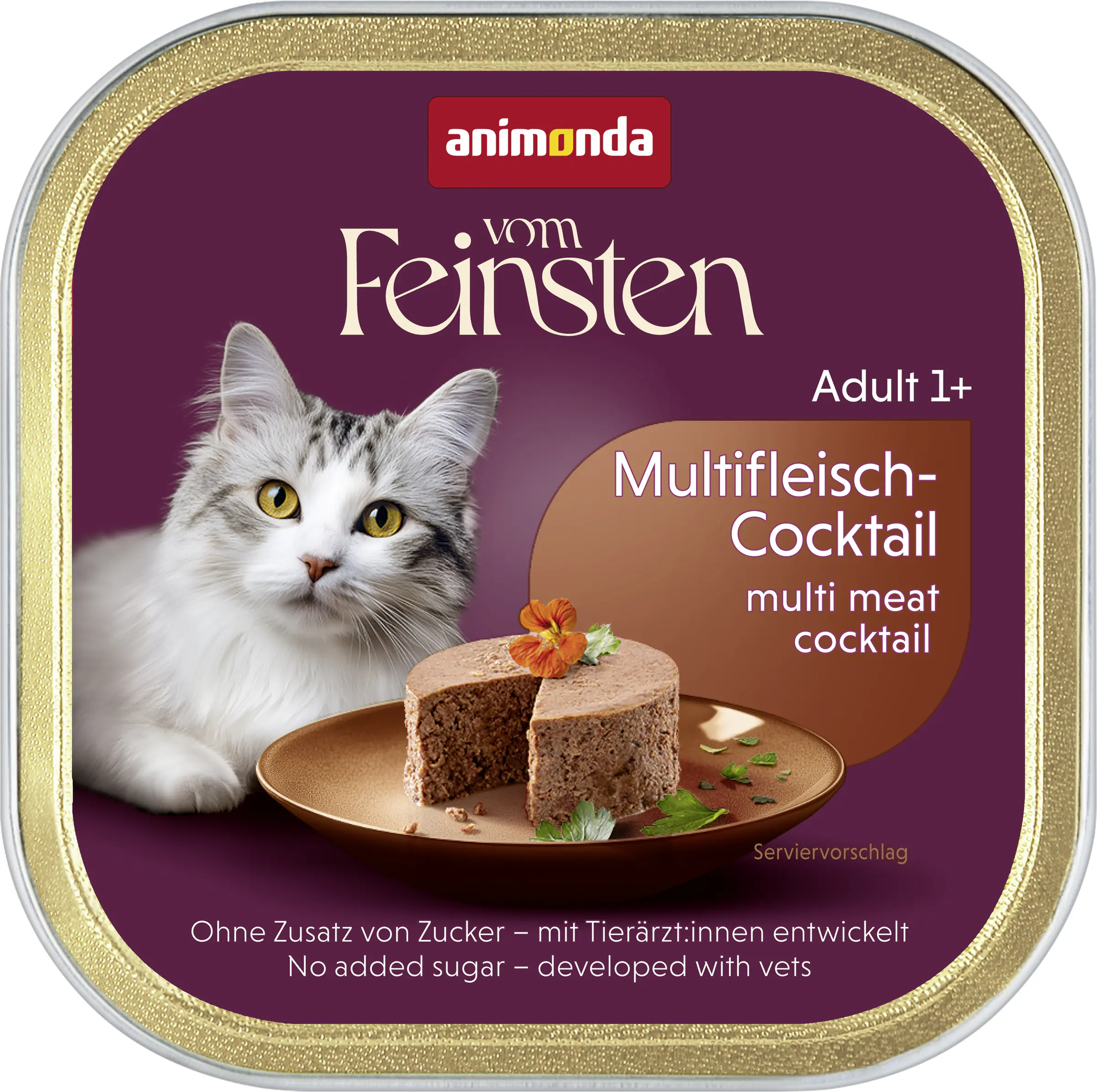 Animonda vom Feinsten Katzennassfutter Adult getreidefrei 100 g Multifleisch-Cocktail
