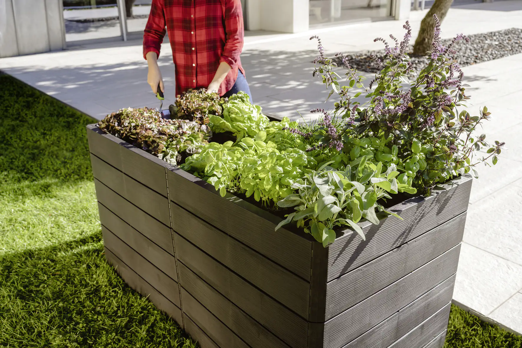 Garantia Hochbeet Ergo Quadro 2L Wood