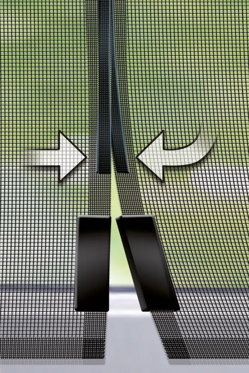 Schellenberg Fliegenschutz-Magnetvorhang 90 x 210 cm anthrazit kürzbar