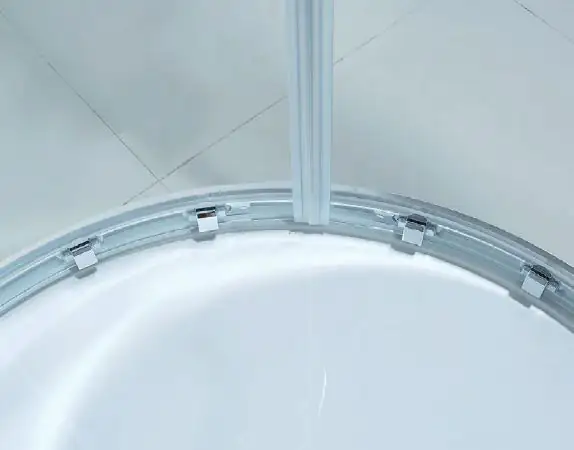 Primaster Runddusche Easy-6 Schiebetür 90 x 90 cm Klarglas chrom